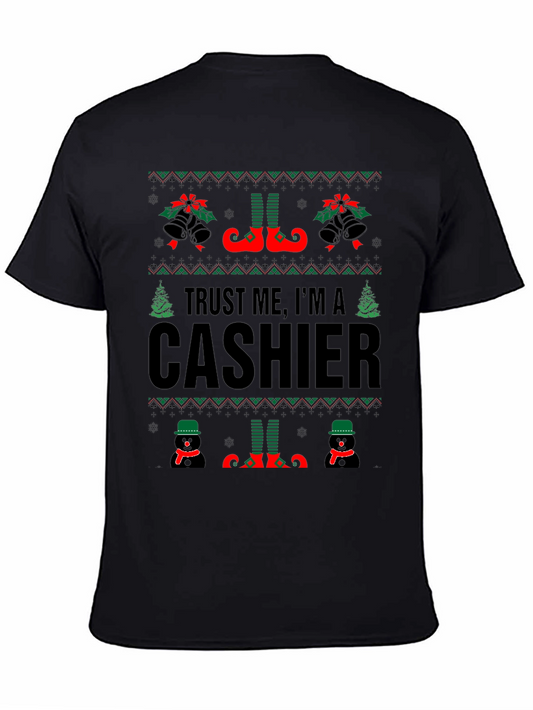 Trust Me Im A Cashier Ugly Christmas Sweater T-Shirt