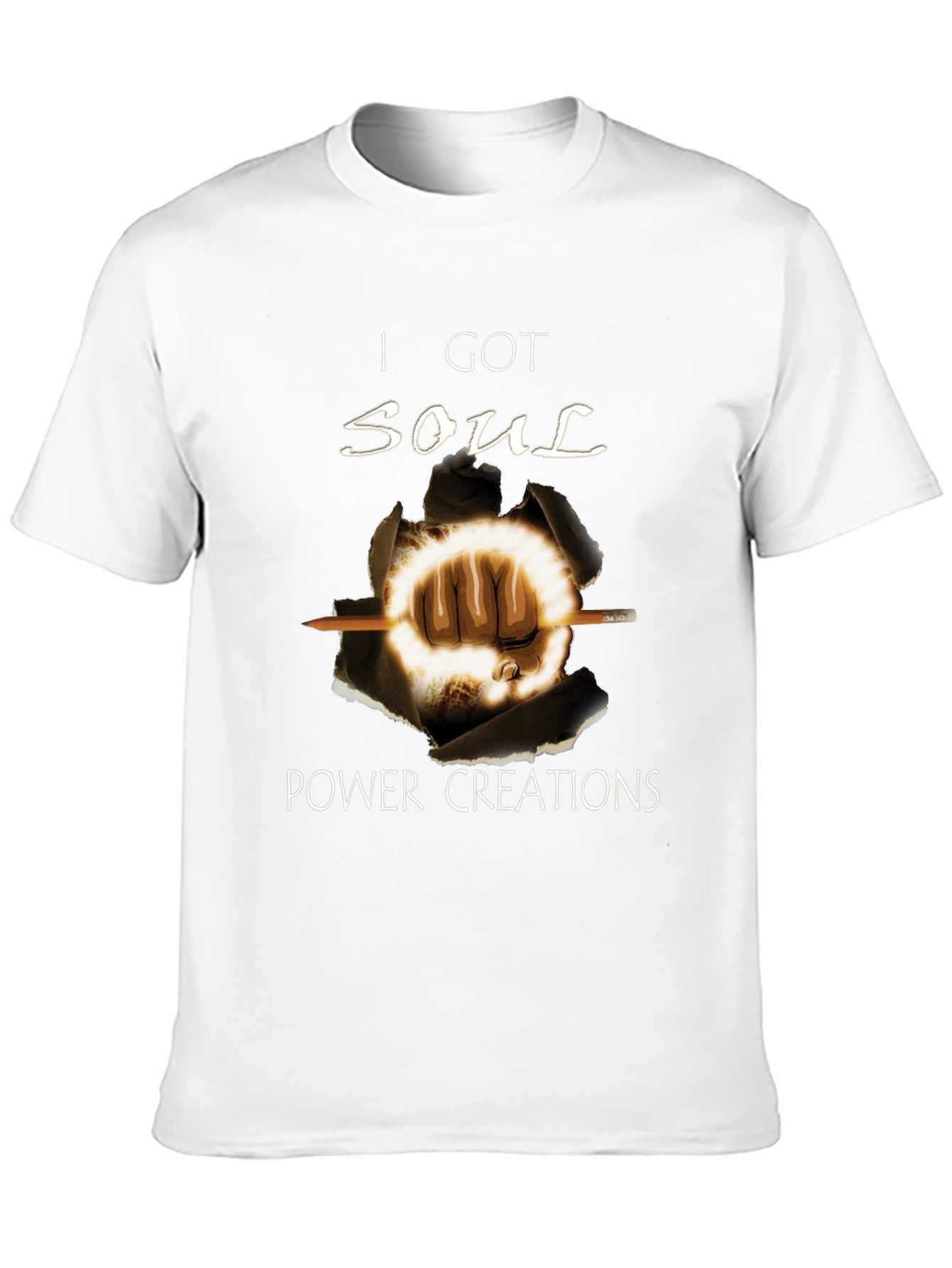 Soul Power Graphic Black T-Shirt