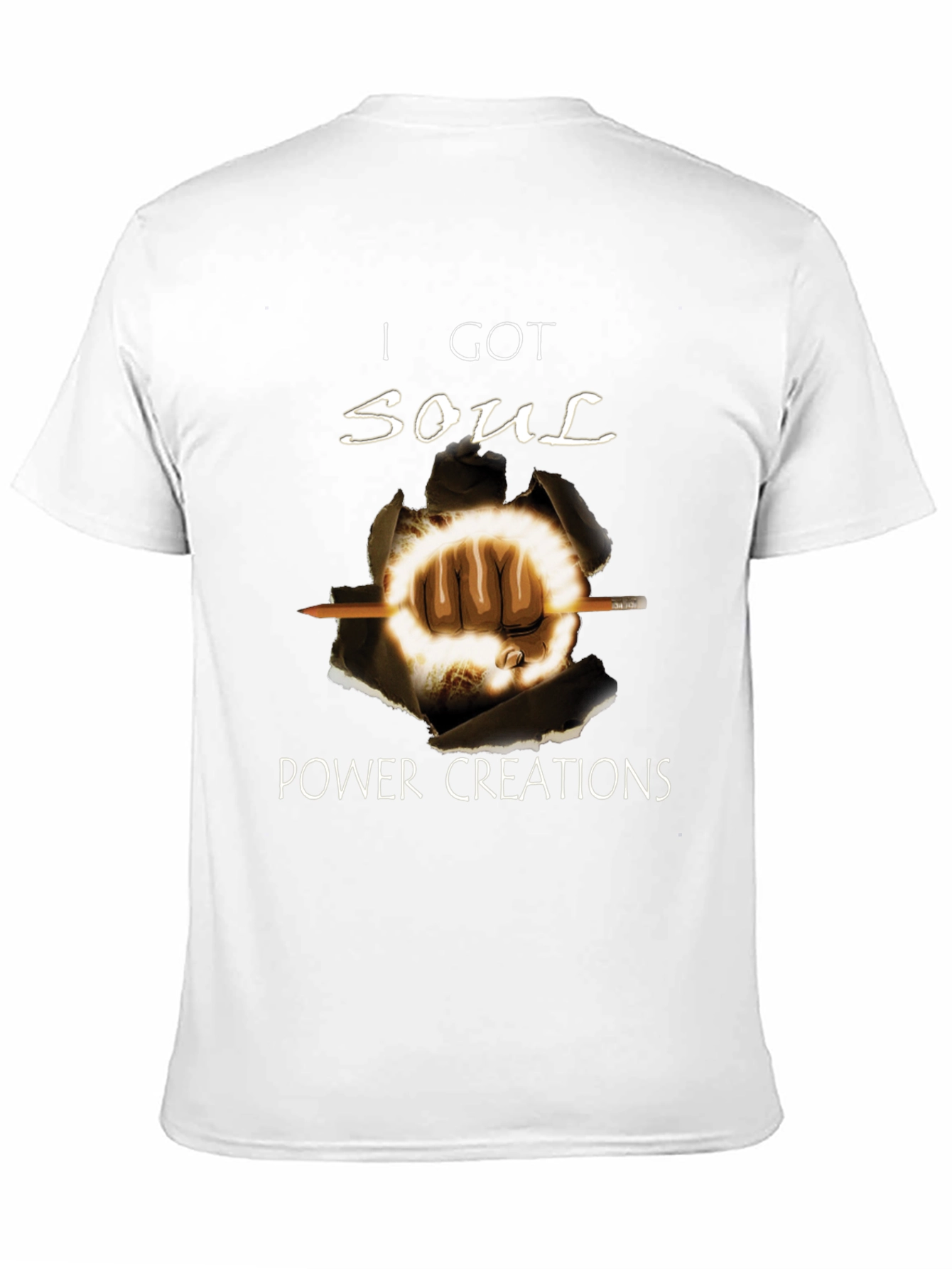 Soul Power Graphic Black T-Shirt