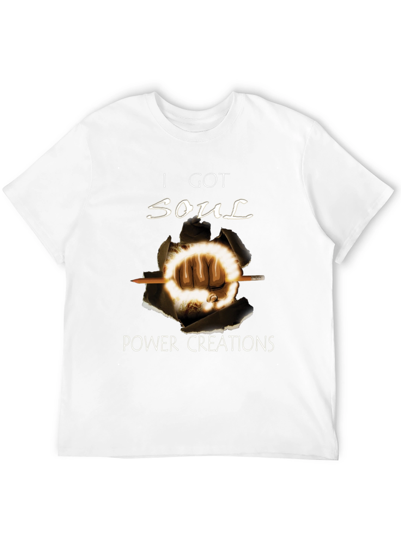 Soul Power Graphic Black T-Shirt