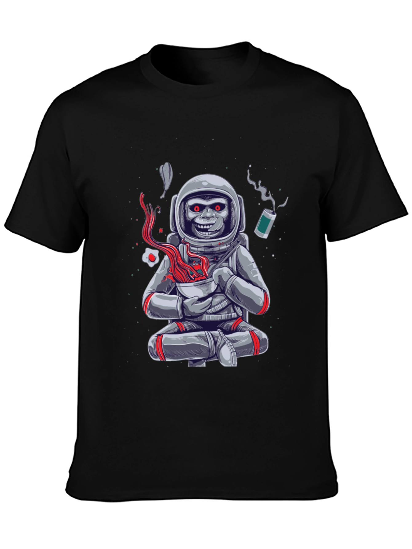 Astronaut Monkey Ramen T-Shirt