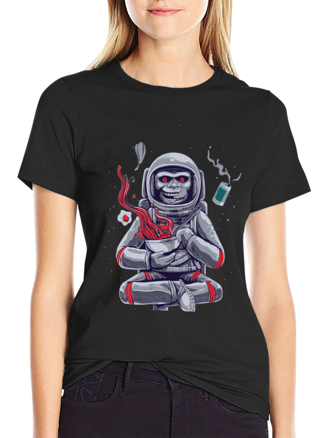 Astronaut Monkey Ramen T-Shirt