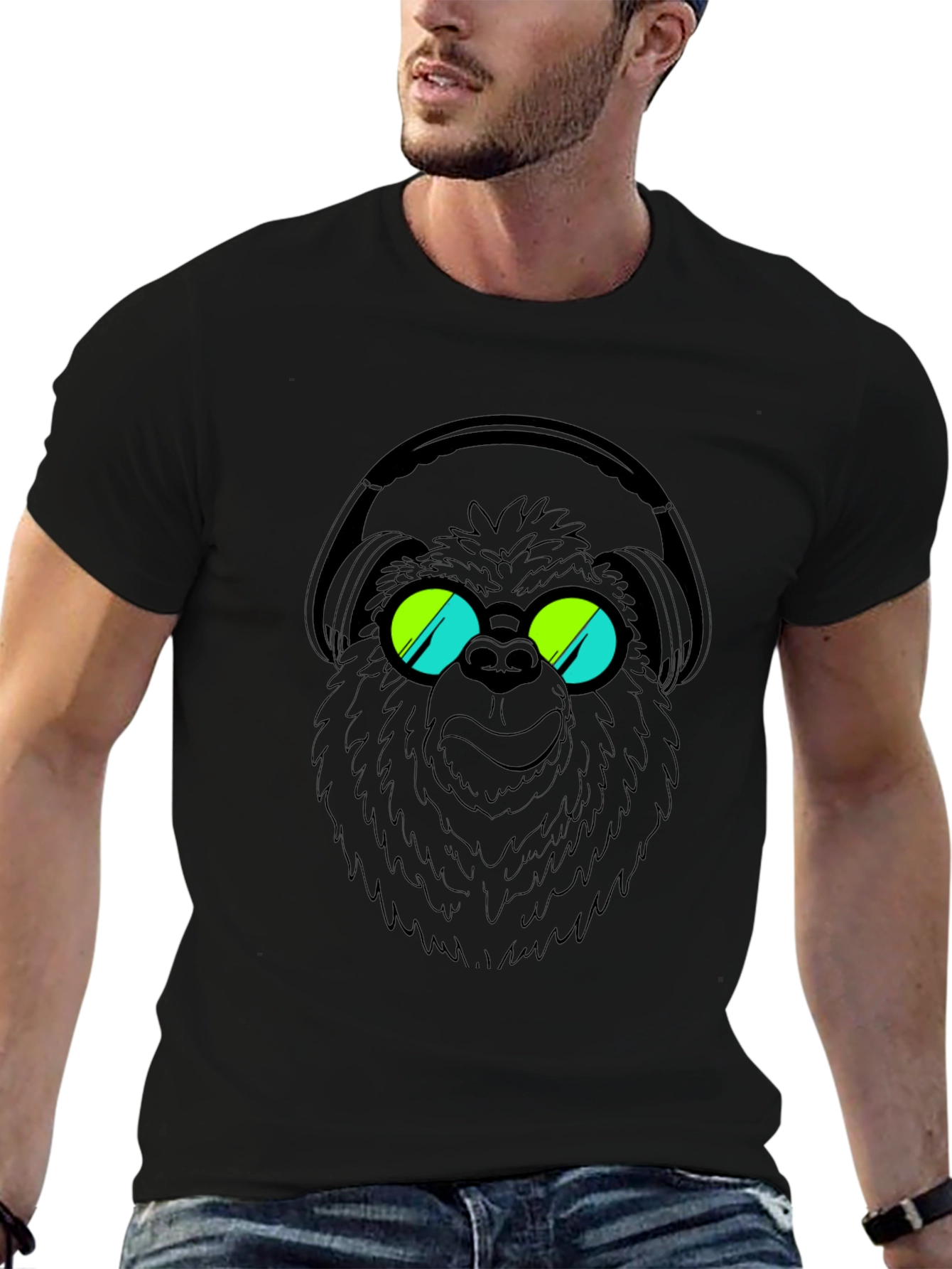 DJ Bear Graphic Tee - Cool & Comfy!