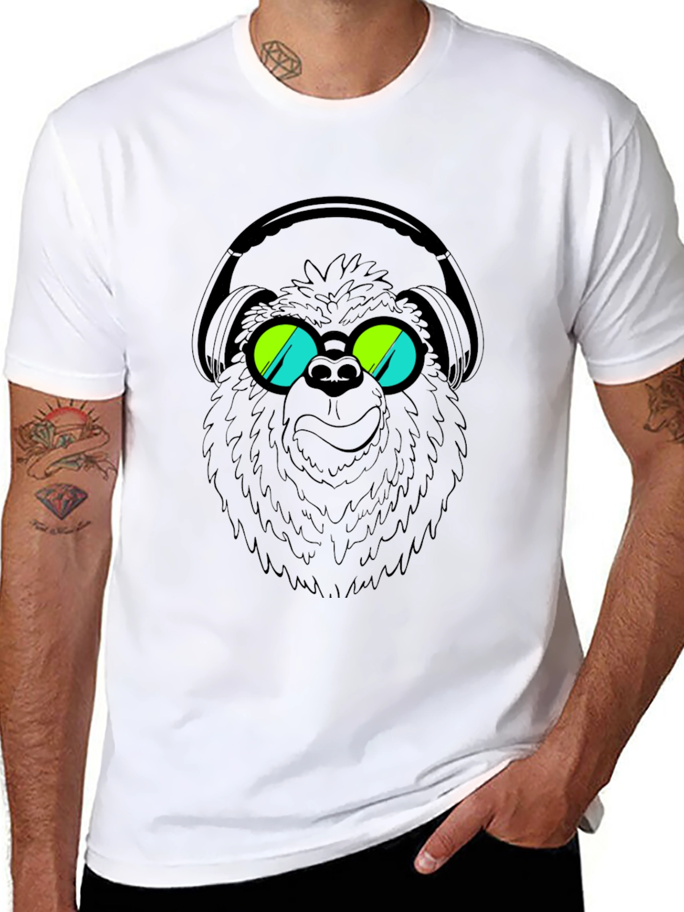 DJ Bear Graphic Tee - Cool & Comfy!