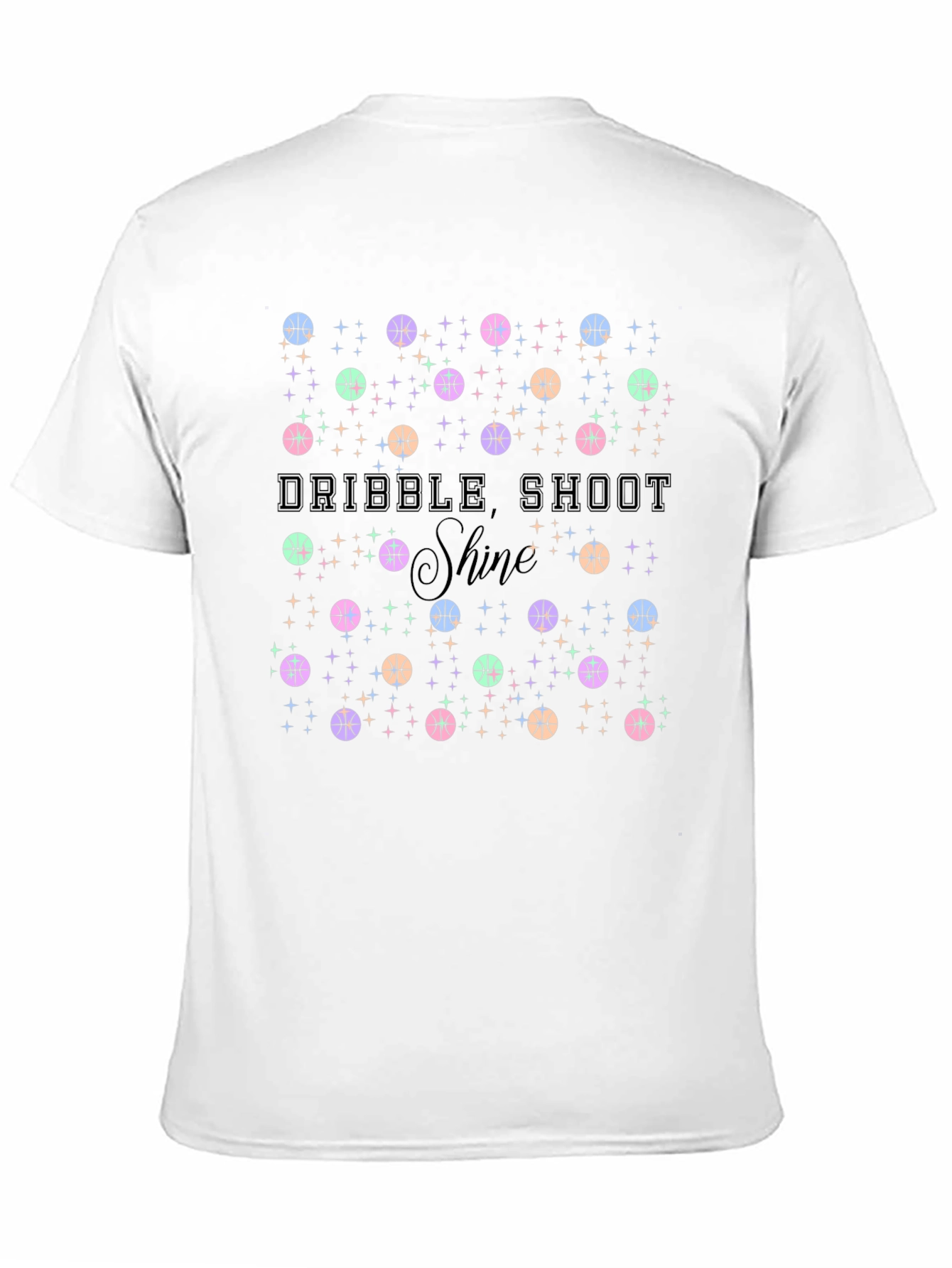 Dribble Shoot Shine Basketball T-Shirt