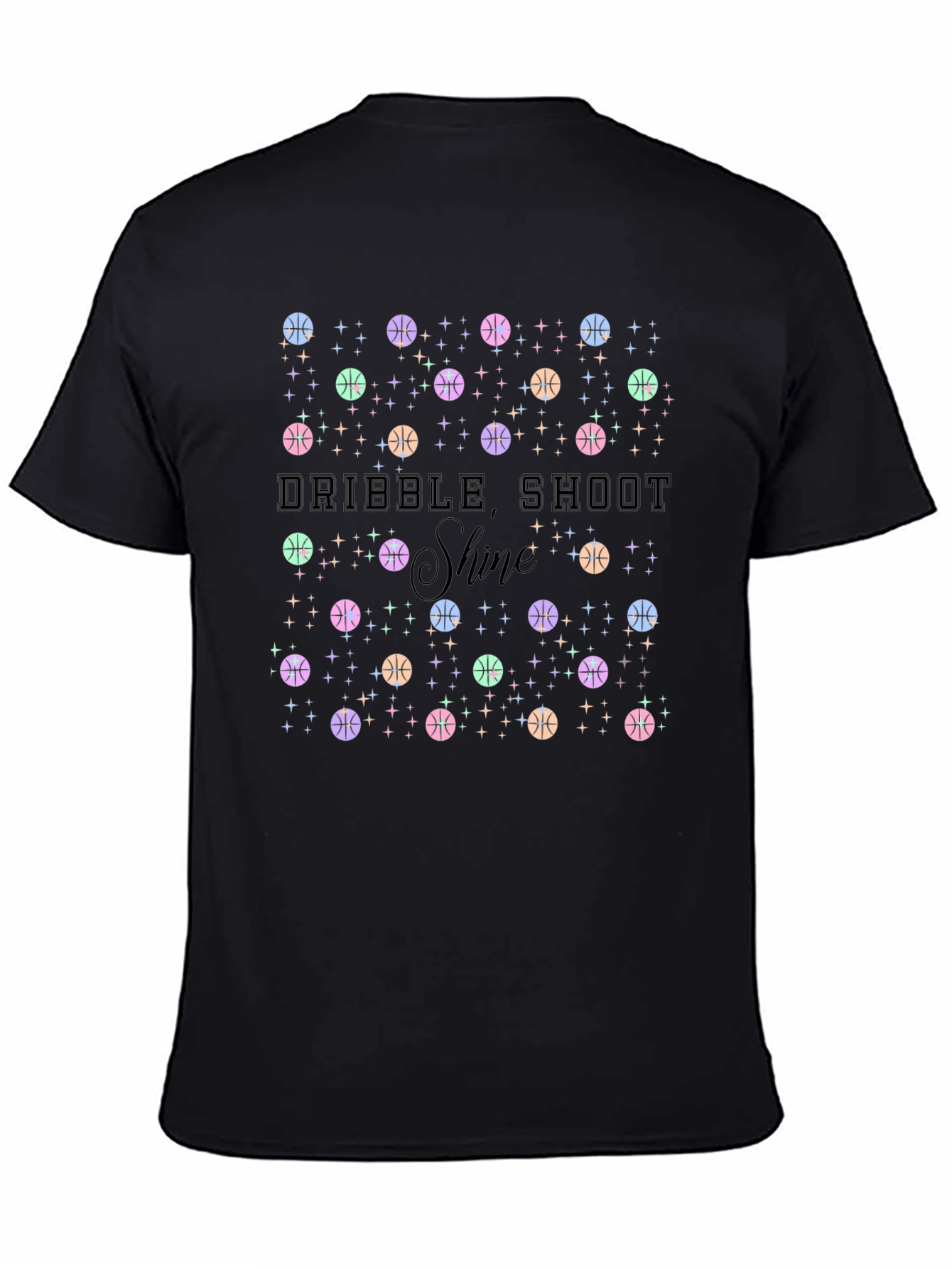Dribble Shoot Shine Basketball T-Shirt