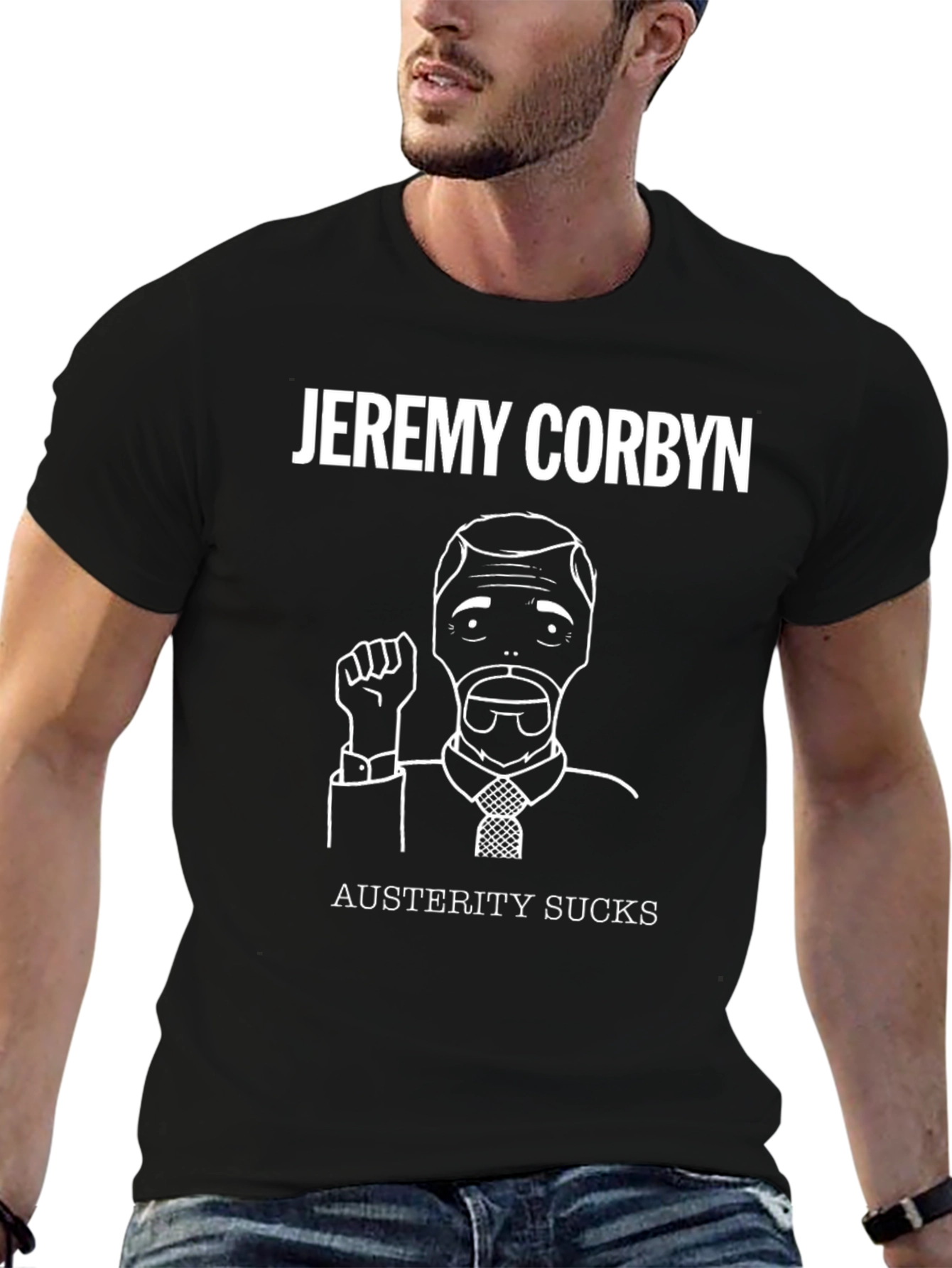 Jeremy Corbyn Austerity Sucks Graphic Tee