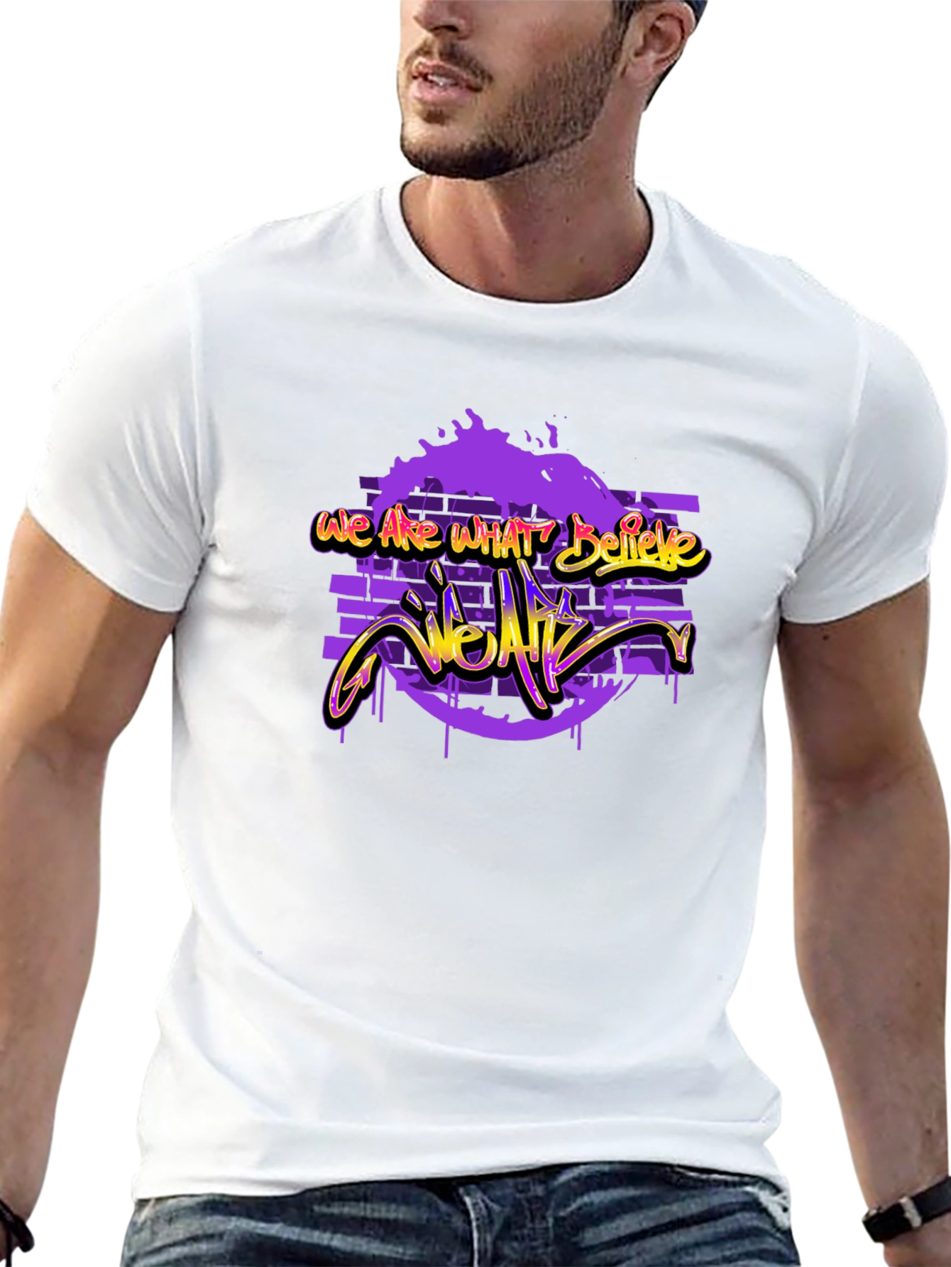 Urban Style Graphic T-Shirt: We Are What We Are