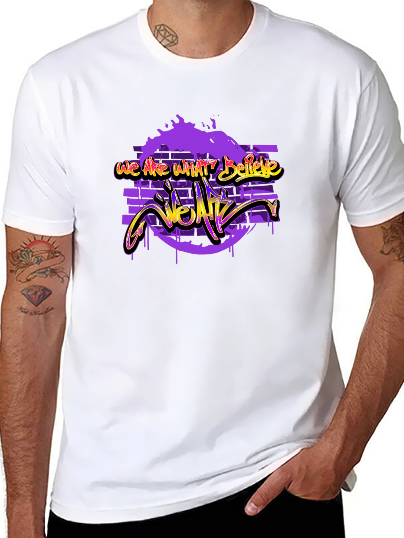 Urban Style Graphic T-Shirt: We Are What We Are