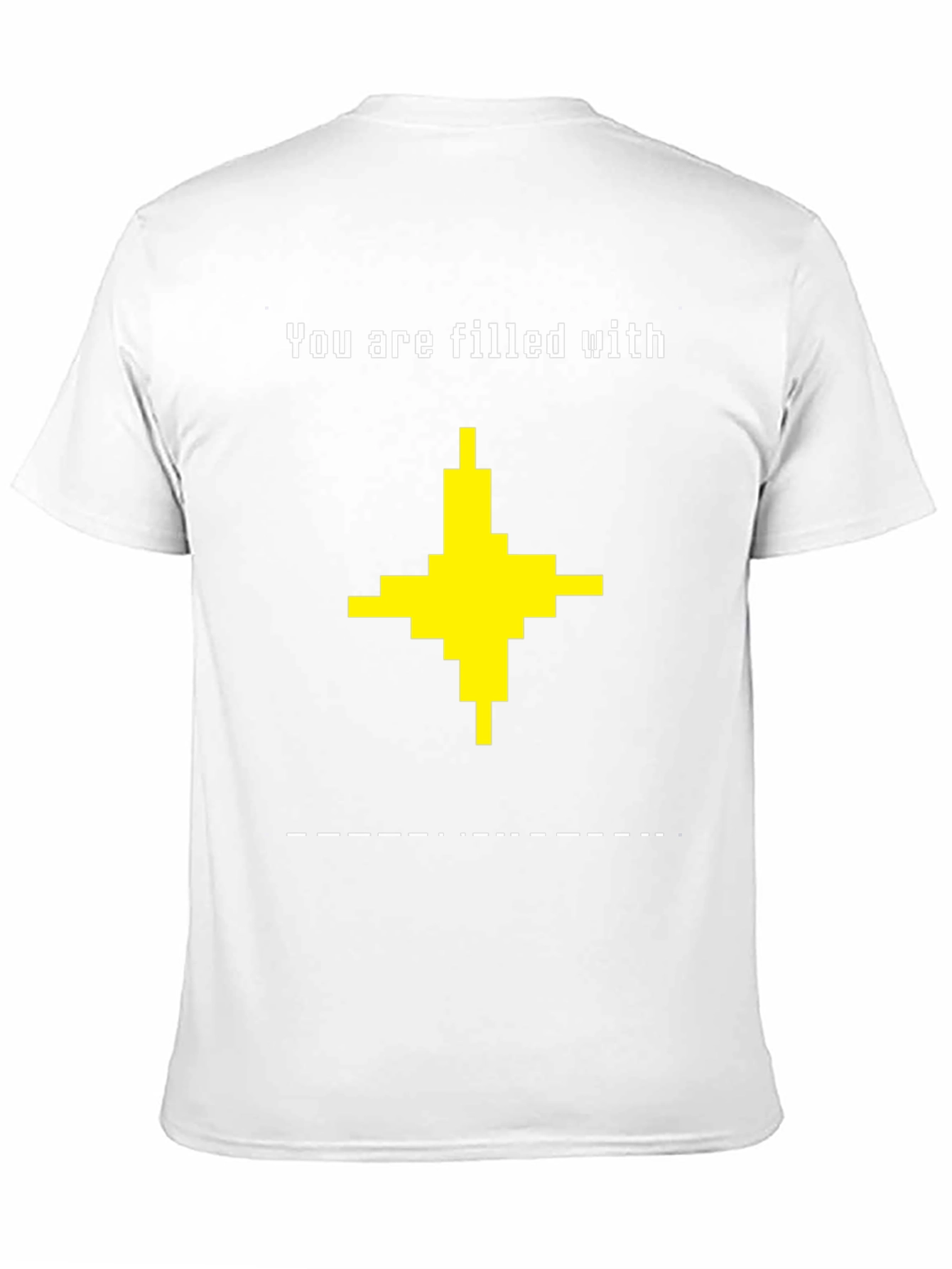 Pixel Art Graphic Tee - Filled with Determination
