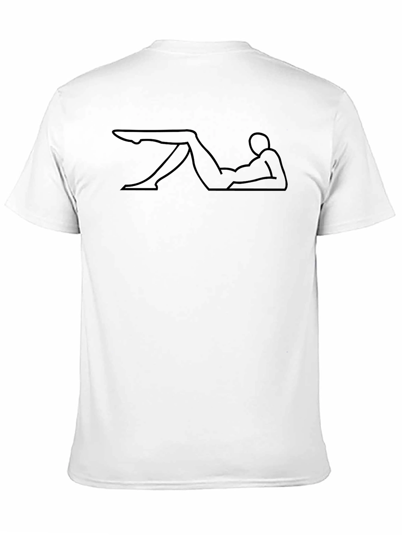 Reclining Silhouette Graphic Tee - Relaxed Fit