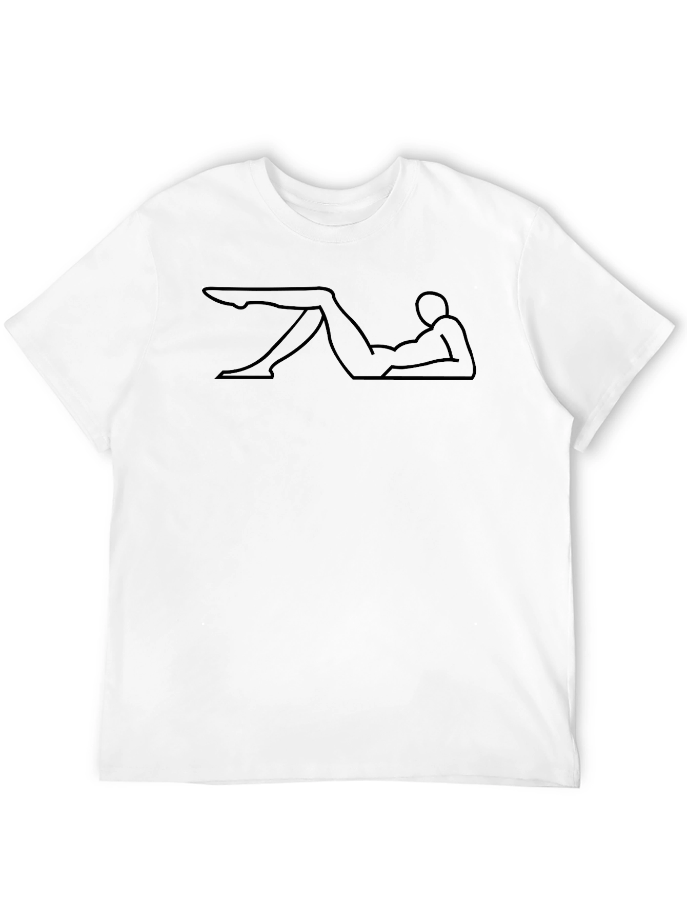 Reclining Silhouette Graphic Tee - Relaxed Fit