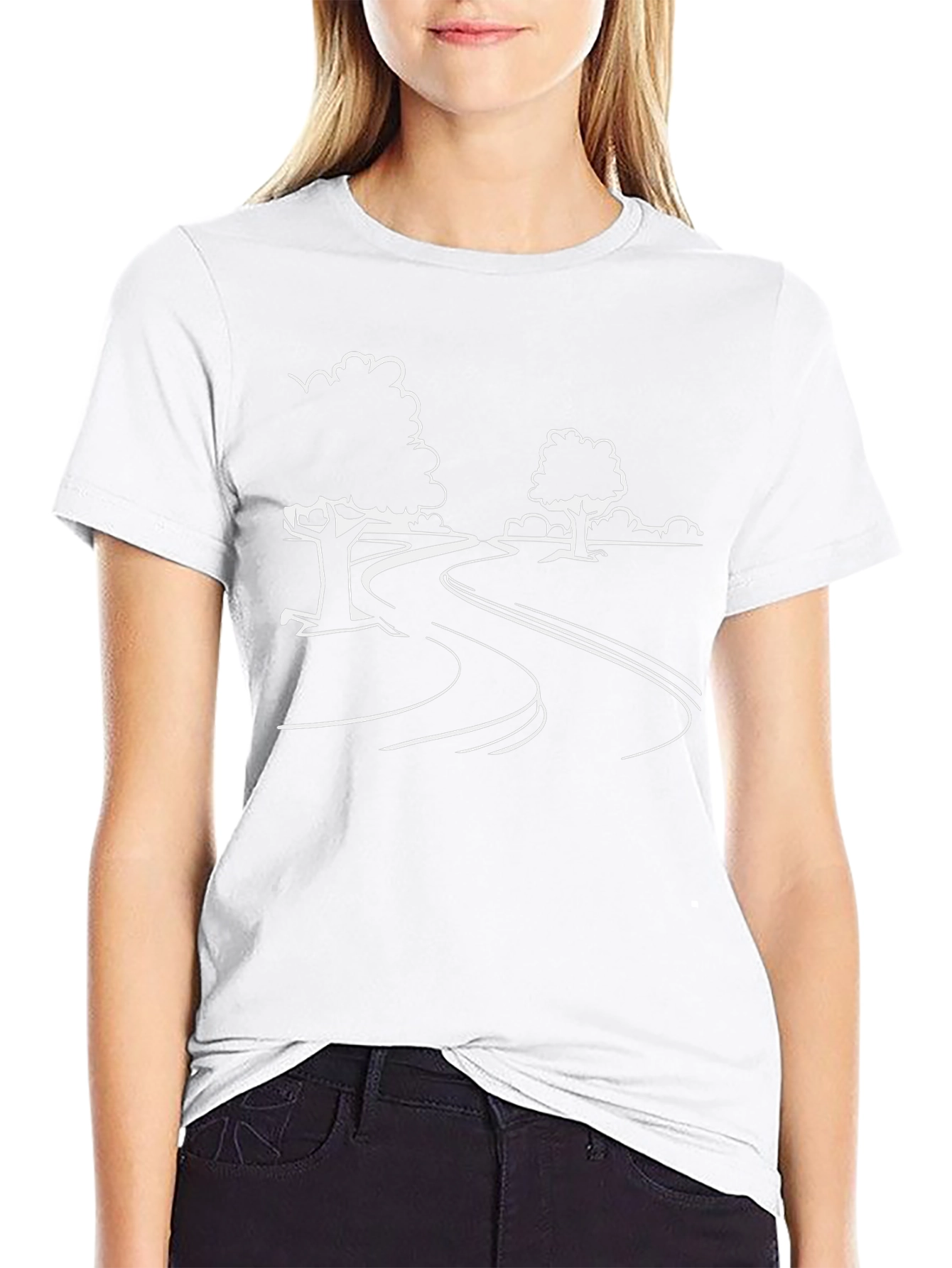 Roadside Tree Graphic Tee - Black