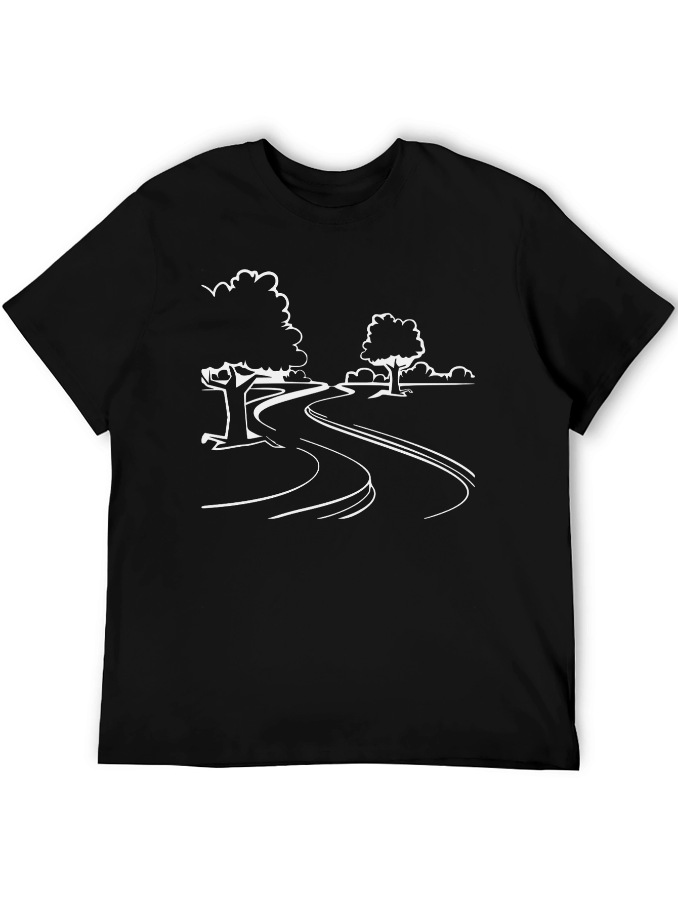 Roadside Tree Graphic Tee - Black