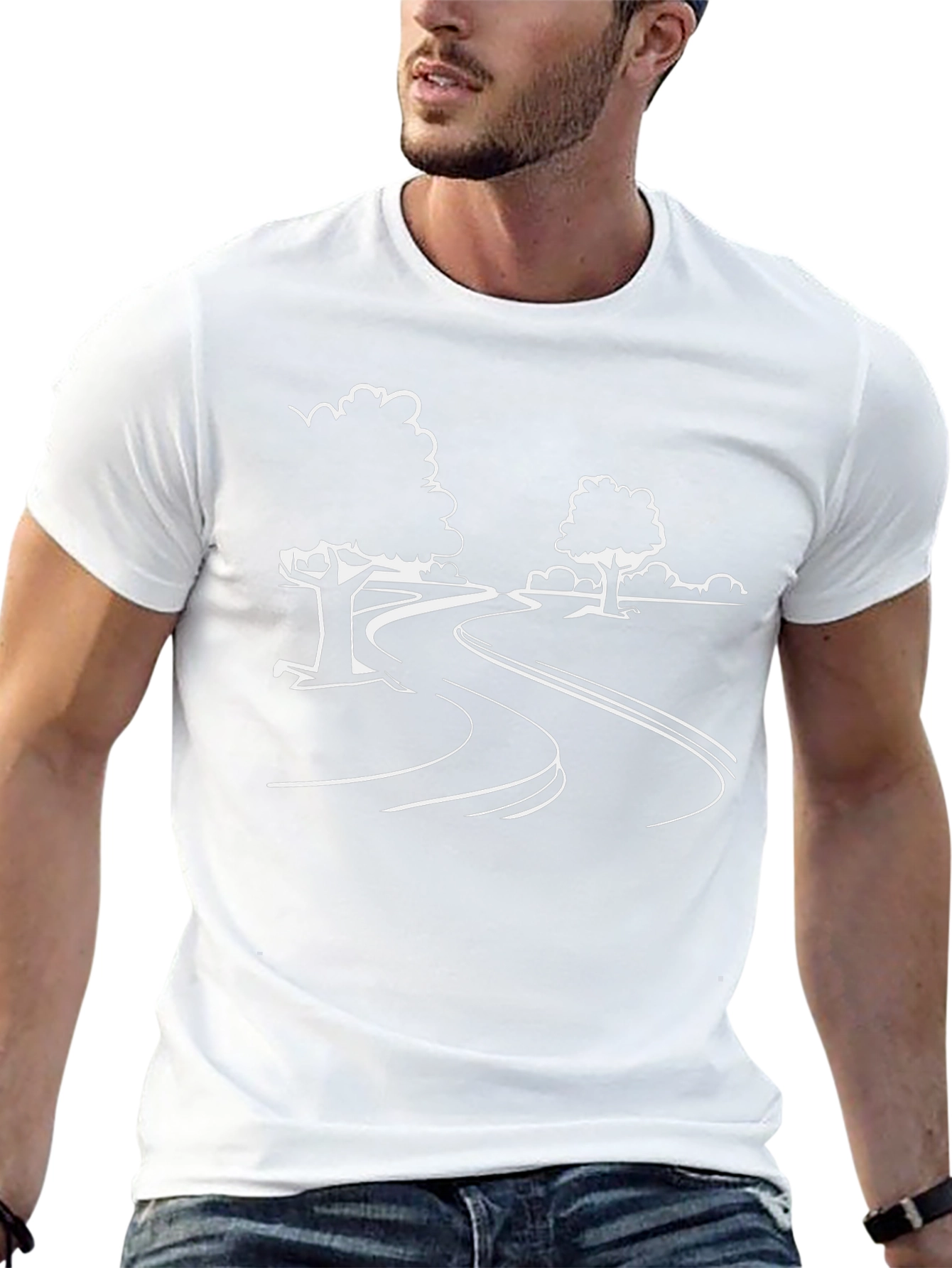 Roadside Tree Graphic Tee - Black