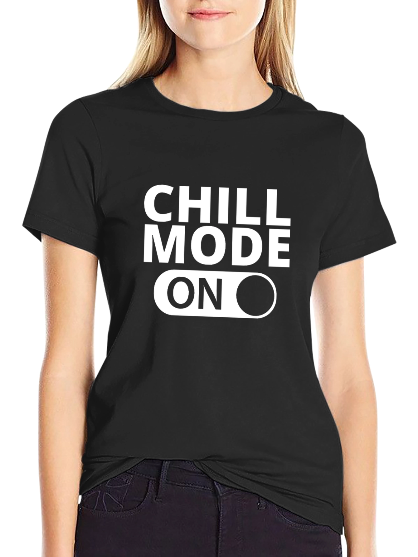Chill Mode On Graphic Tee - Relaxed Style