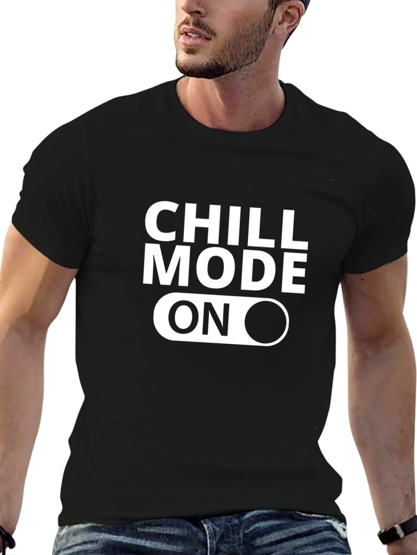 Chill Mode On Graphic Tee - Relaxed Style