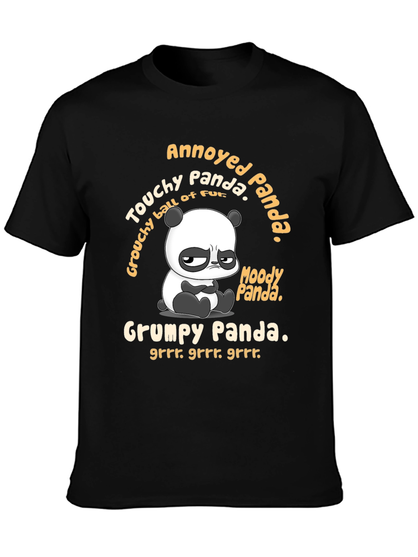 Grumpy Panda Graphic T-Shirt - Annoyed Panda Tee