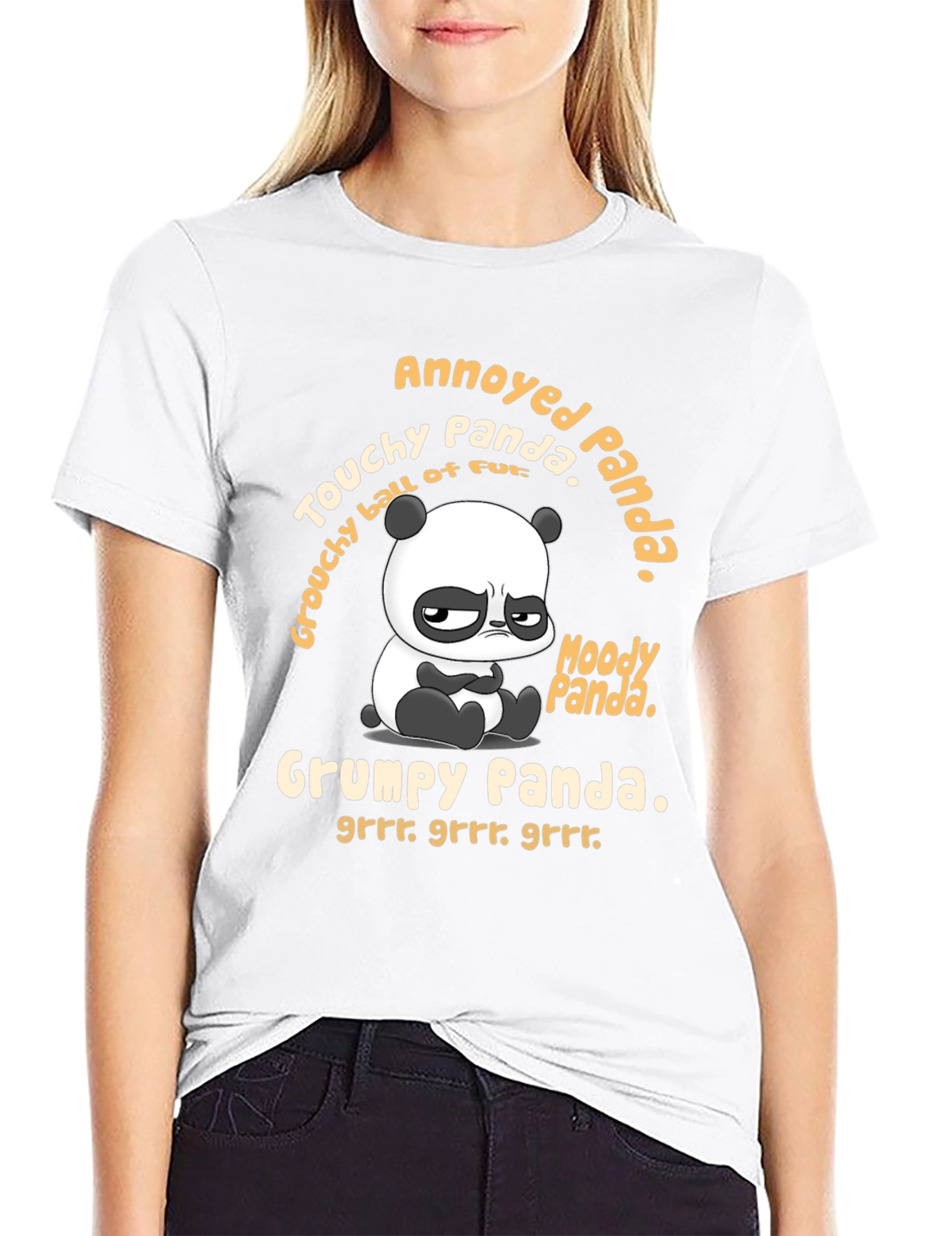 Grumpy Panda Graphic T-Shirt - Annoyed Panda Tee