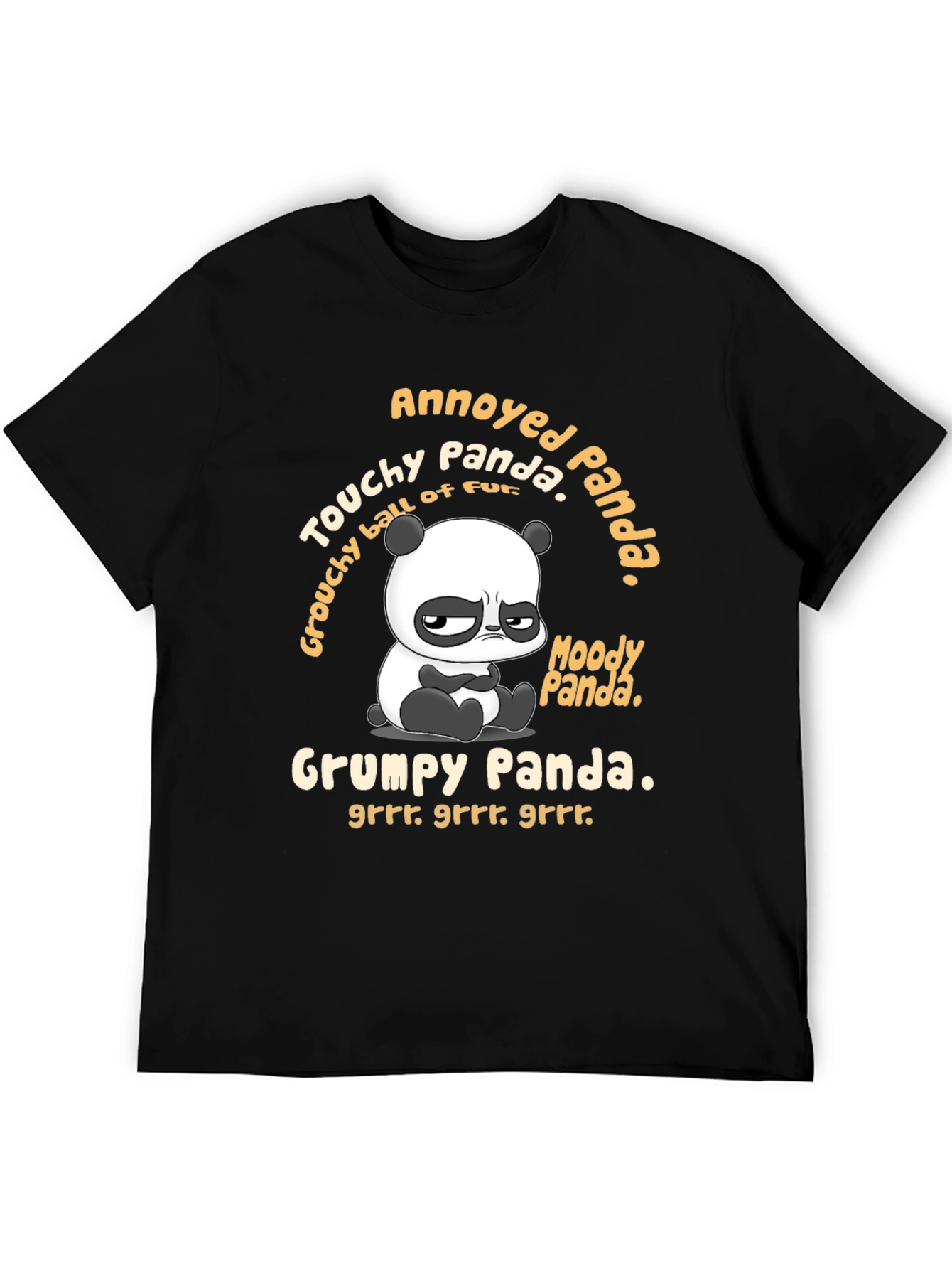 Grumpy Panda Graphic T-Shirt - Annoyed Panda Tee