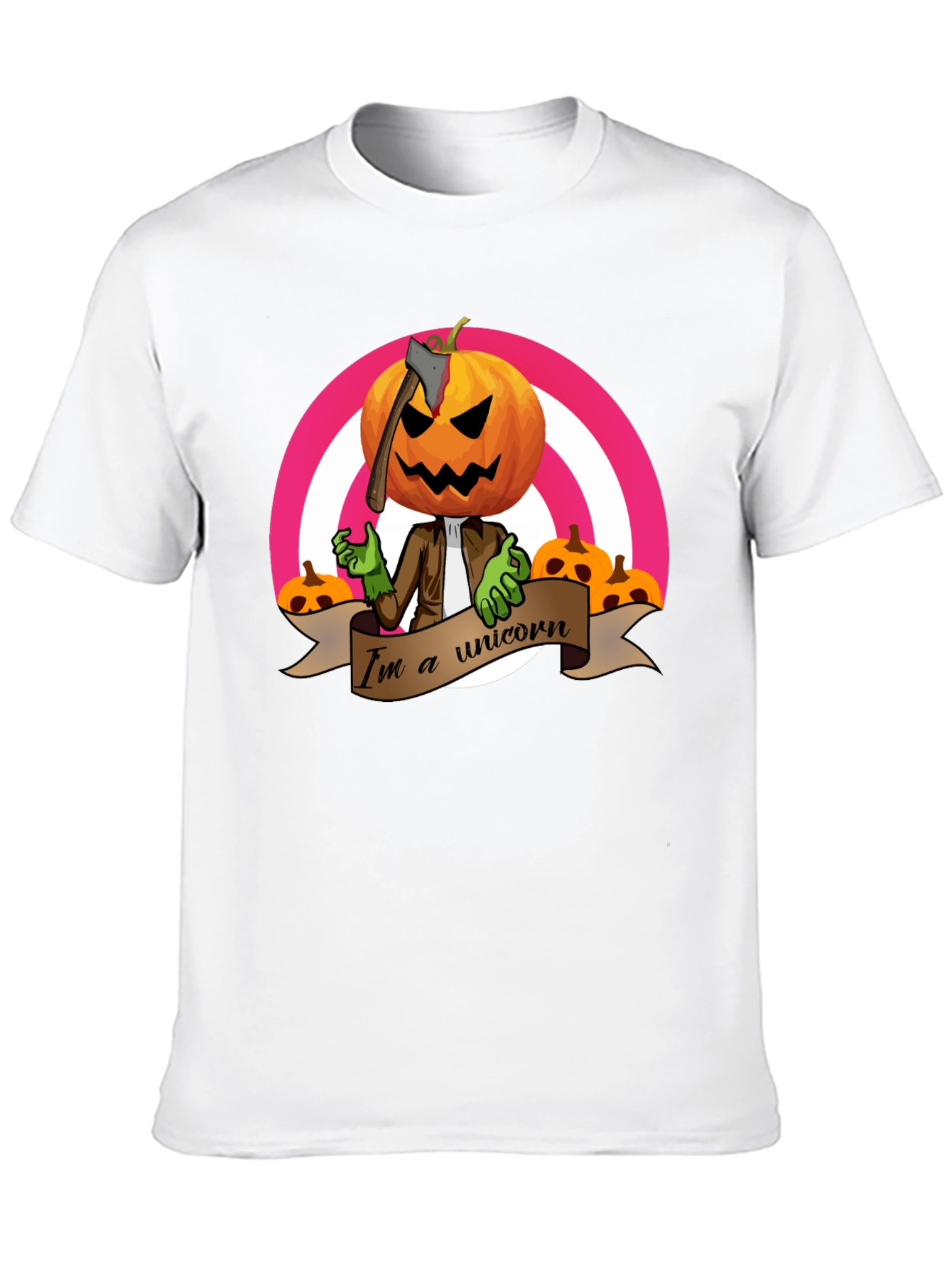 Pumpkin Head Unicorn T-Shirt