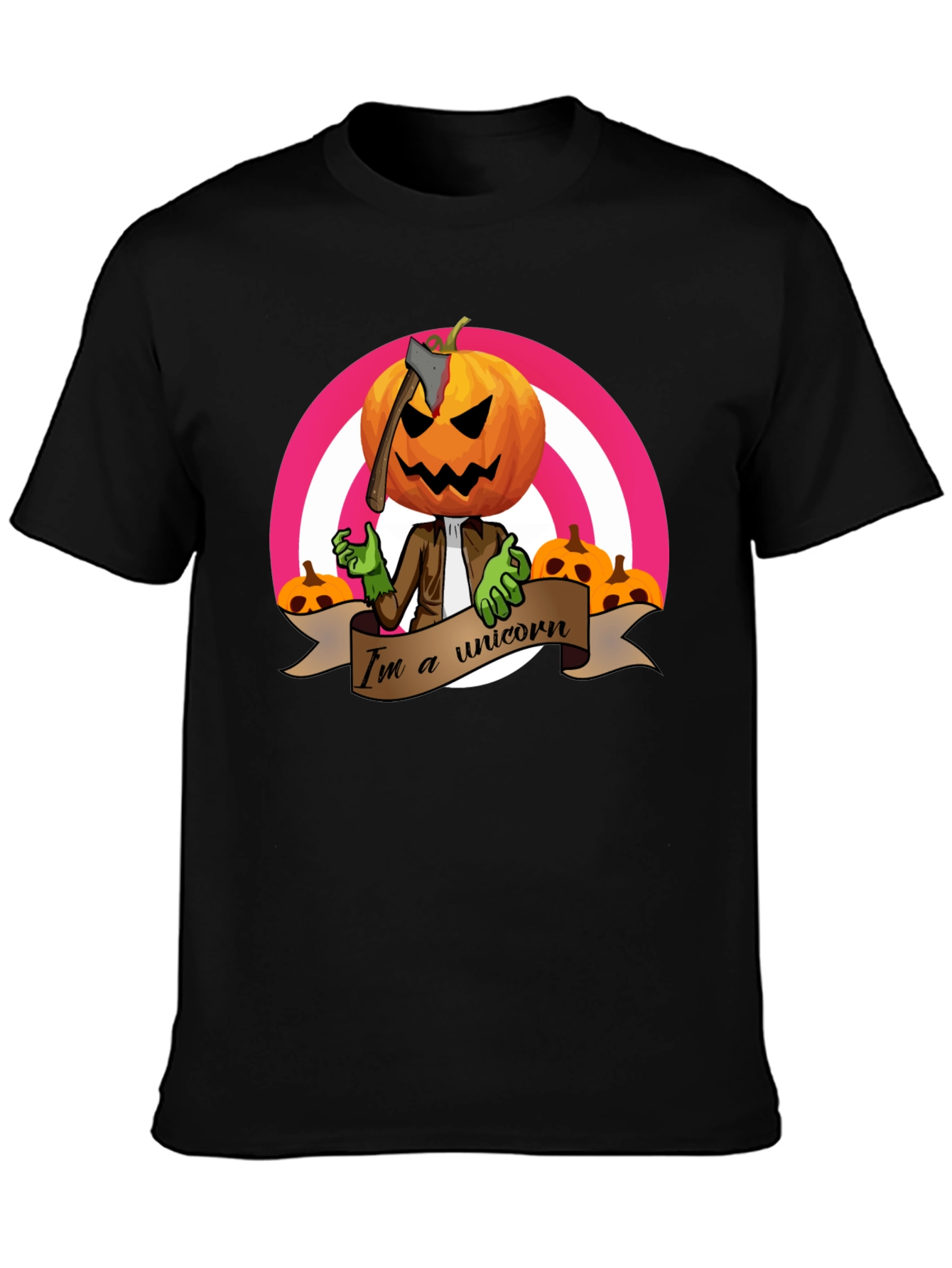 Pumpkin Head Unicorn T-Shirt