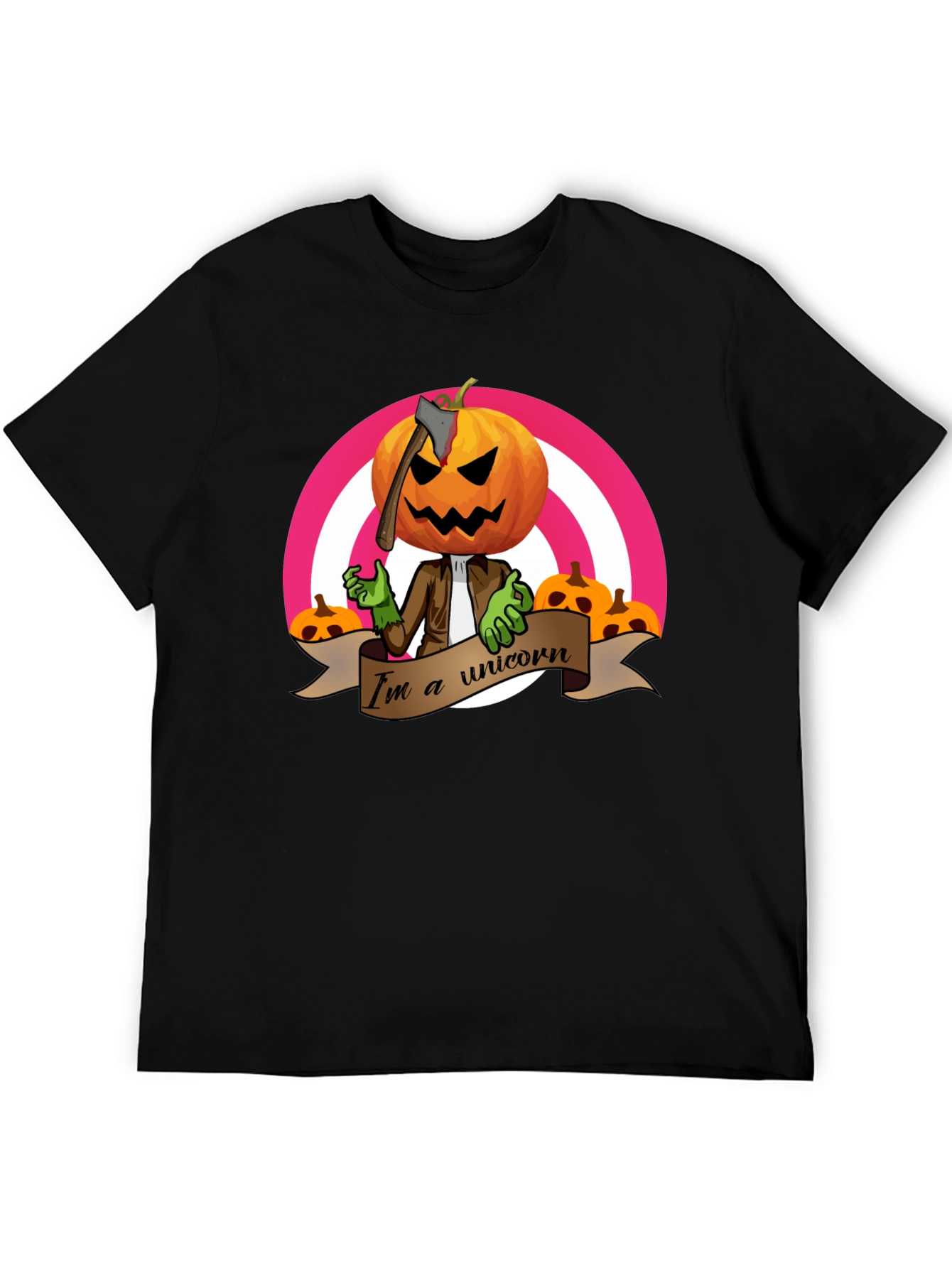 Pumpkin Head Unicorn T-Shirt