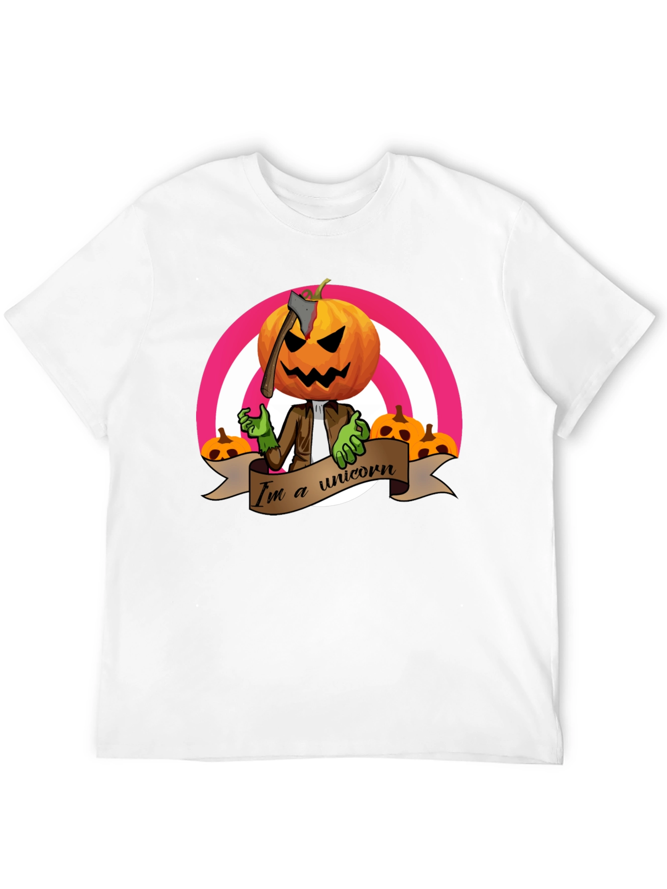 Pumpkin Head Unicorn T-Shirt
