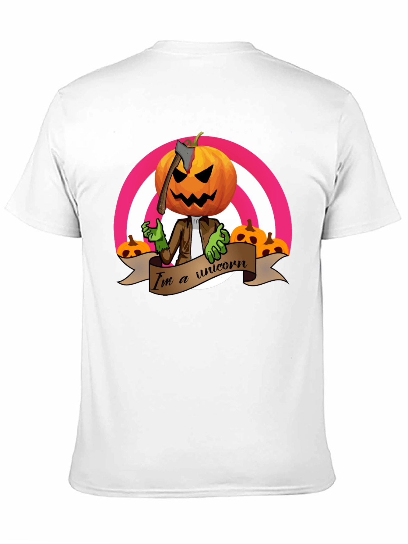 Pumpkin Head Unicorn T-Shirt