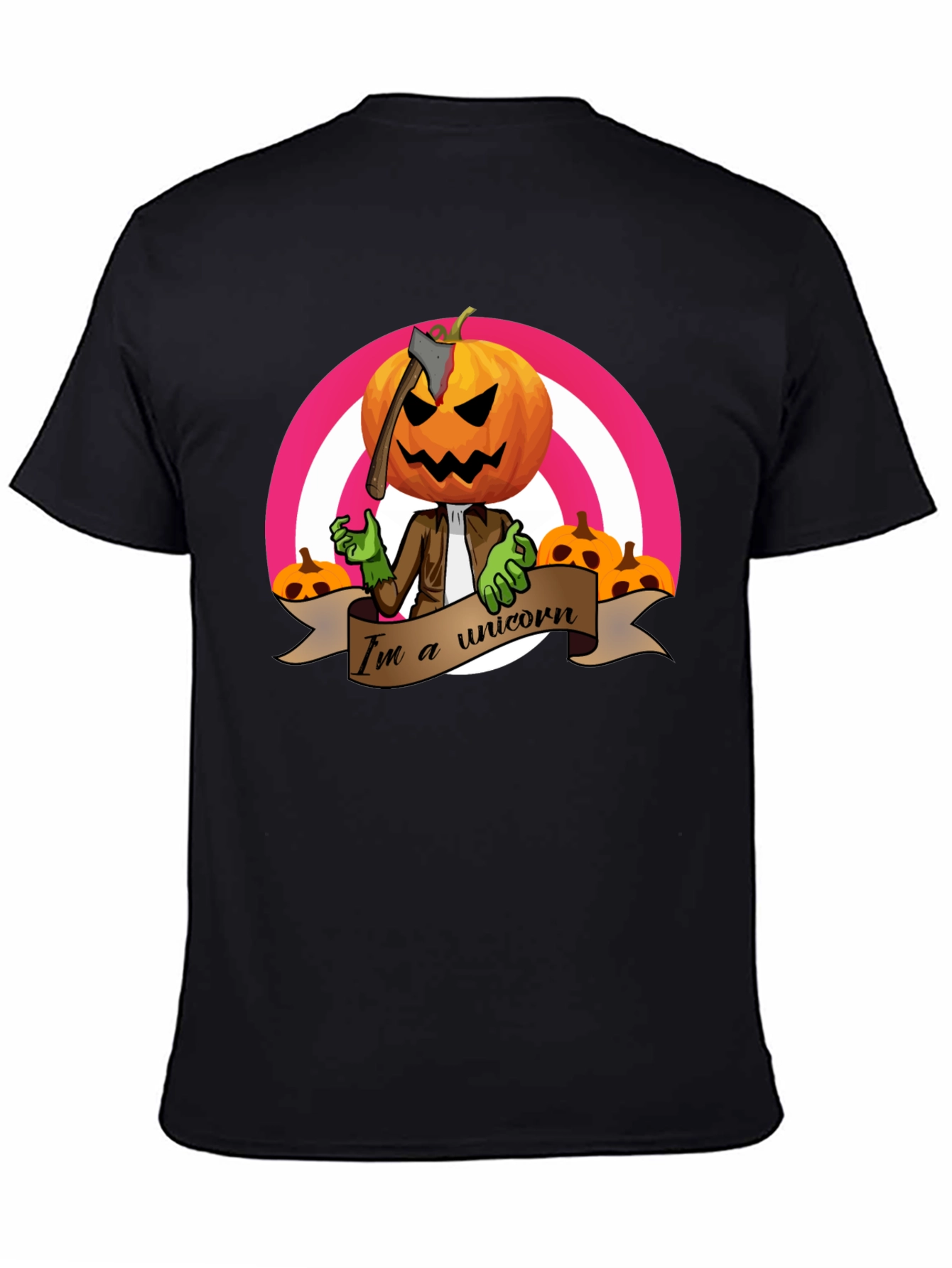 Pumpkin Head Unicorn T-Shirt