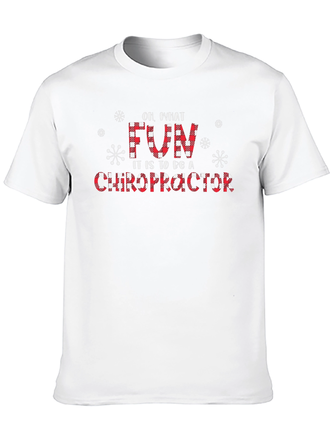Chiropractor Buffalo Plaid Fun Graphic Tee