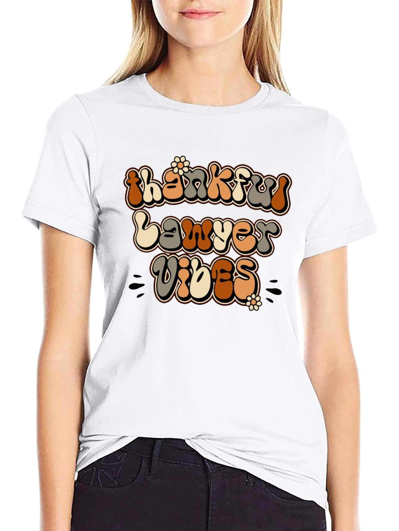 Thankful Lawyer Vibes Retro T-Shirt