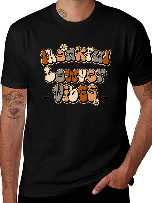 Thankful Lawyer Vibes Retro T-Shirt