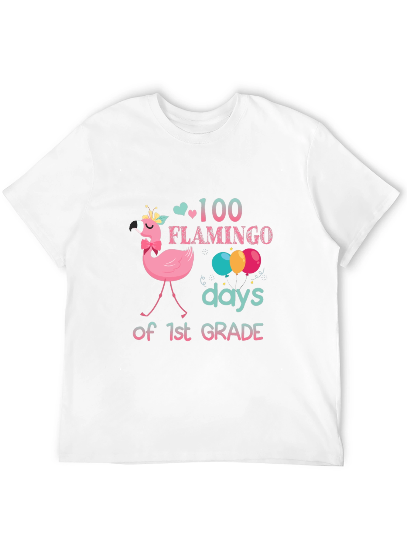 100 Days of 1st Grade Flamingo T-Shirt