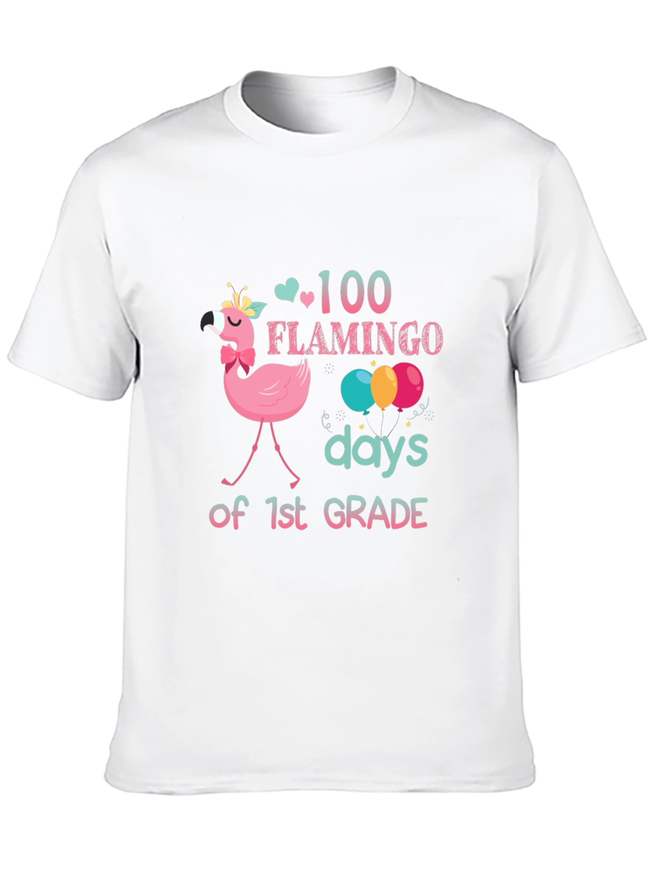 100 Days of 1st Grade Flamingo T-Shirt