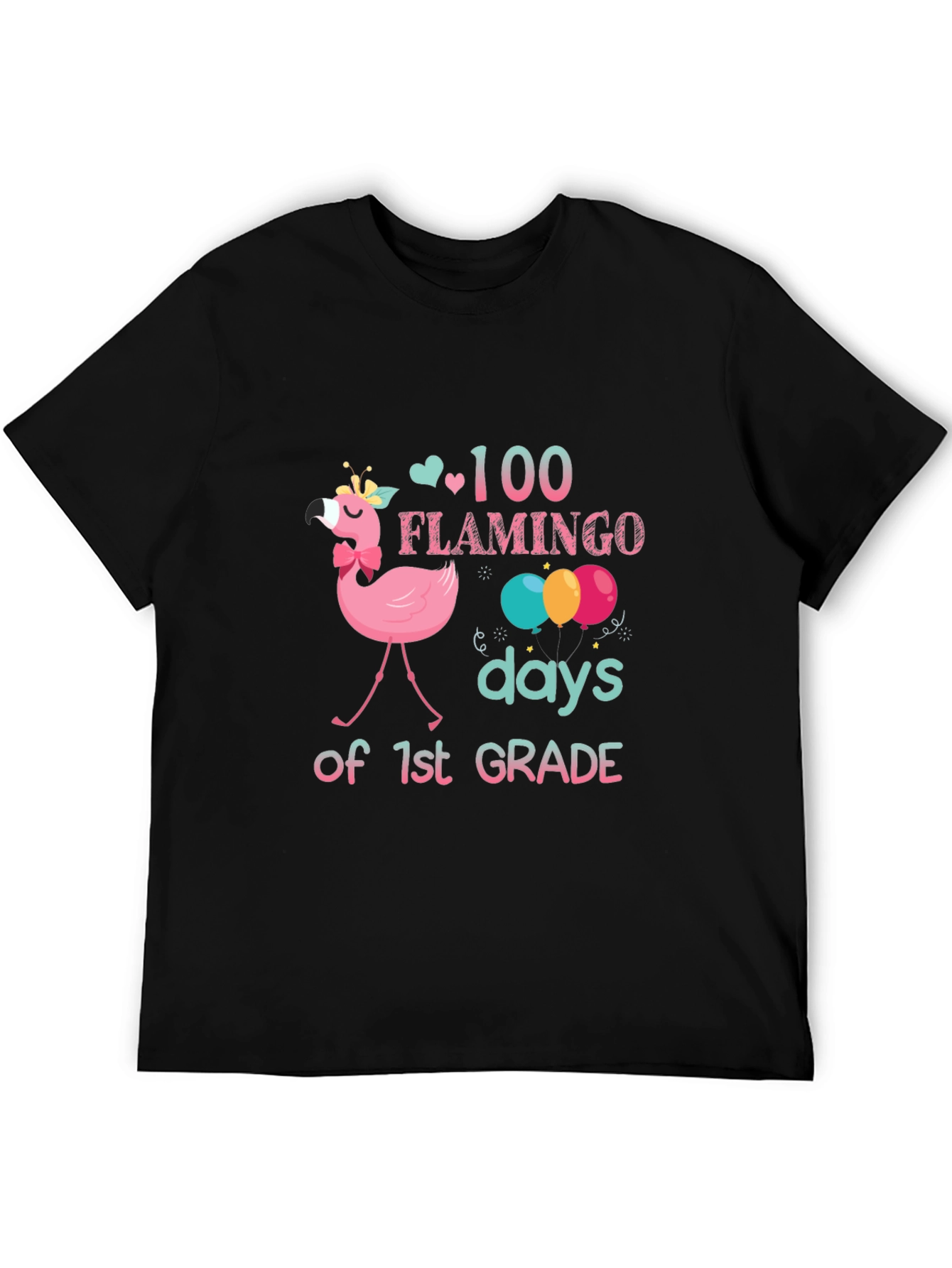 100 Days of 1st Grade Flamingo T-Shirt