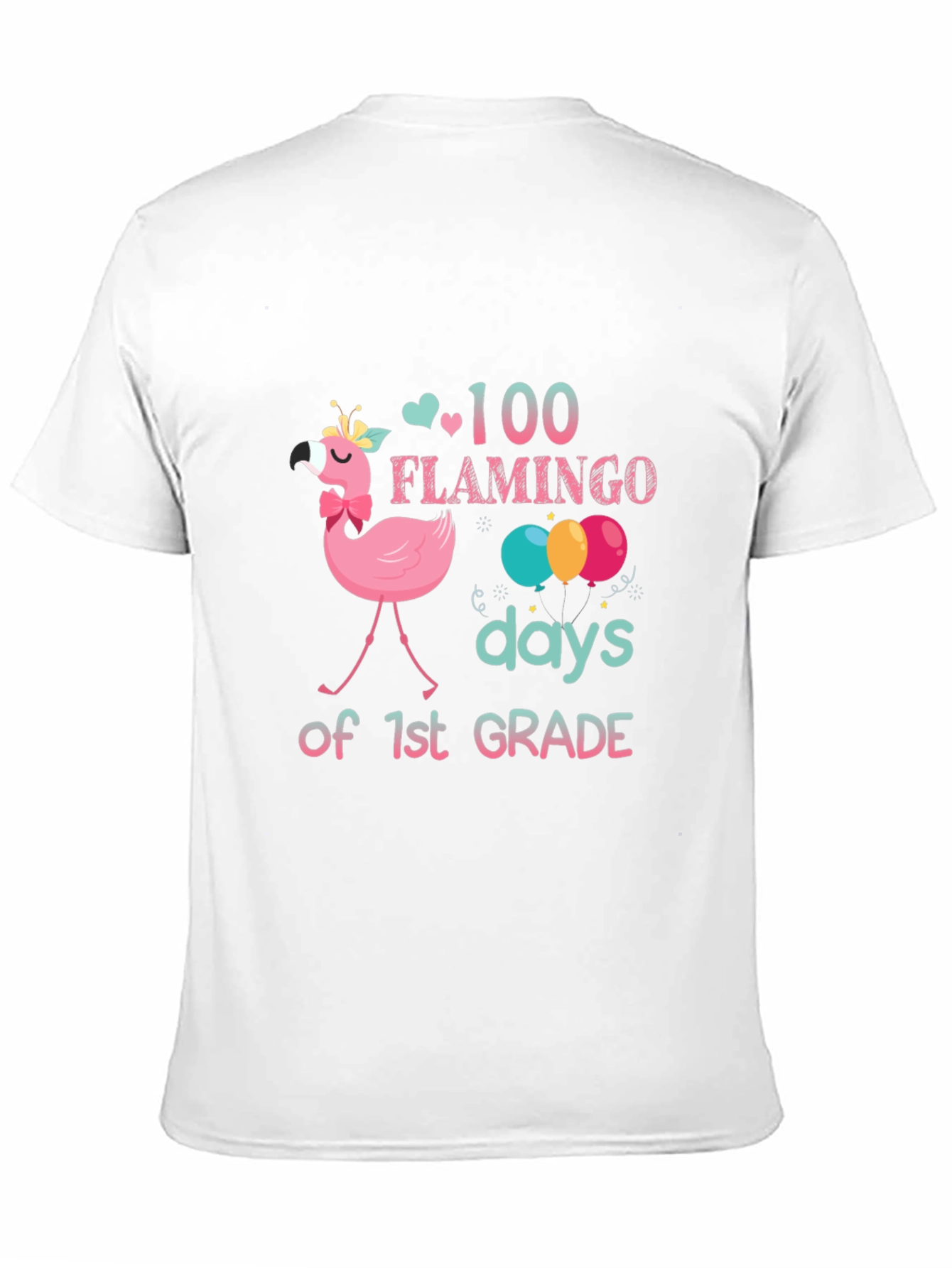 100 Days of 1st Grade Flamingo T-Shirt