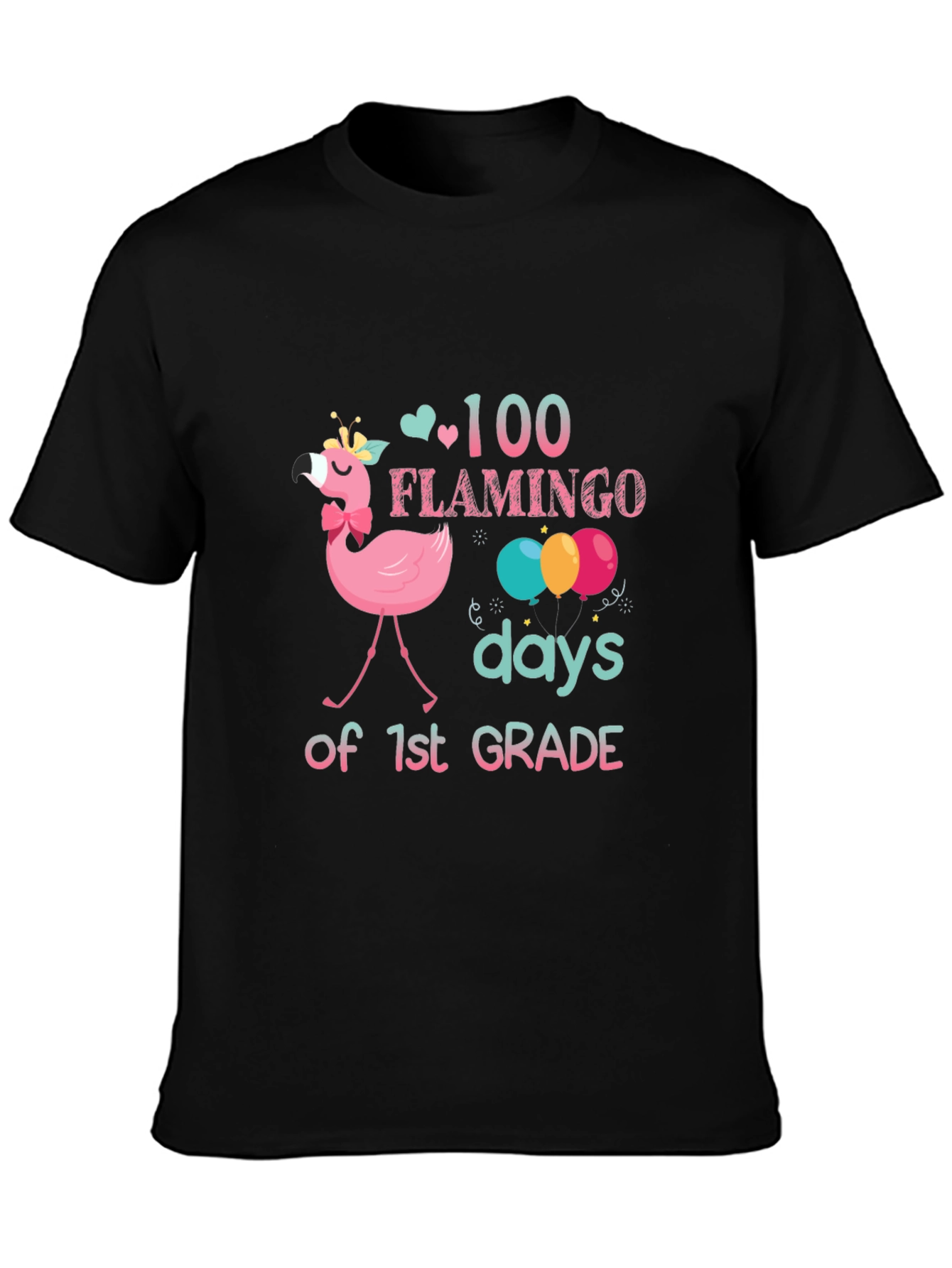 100 Days of 1st Grade Flamingo T-Shirt