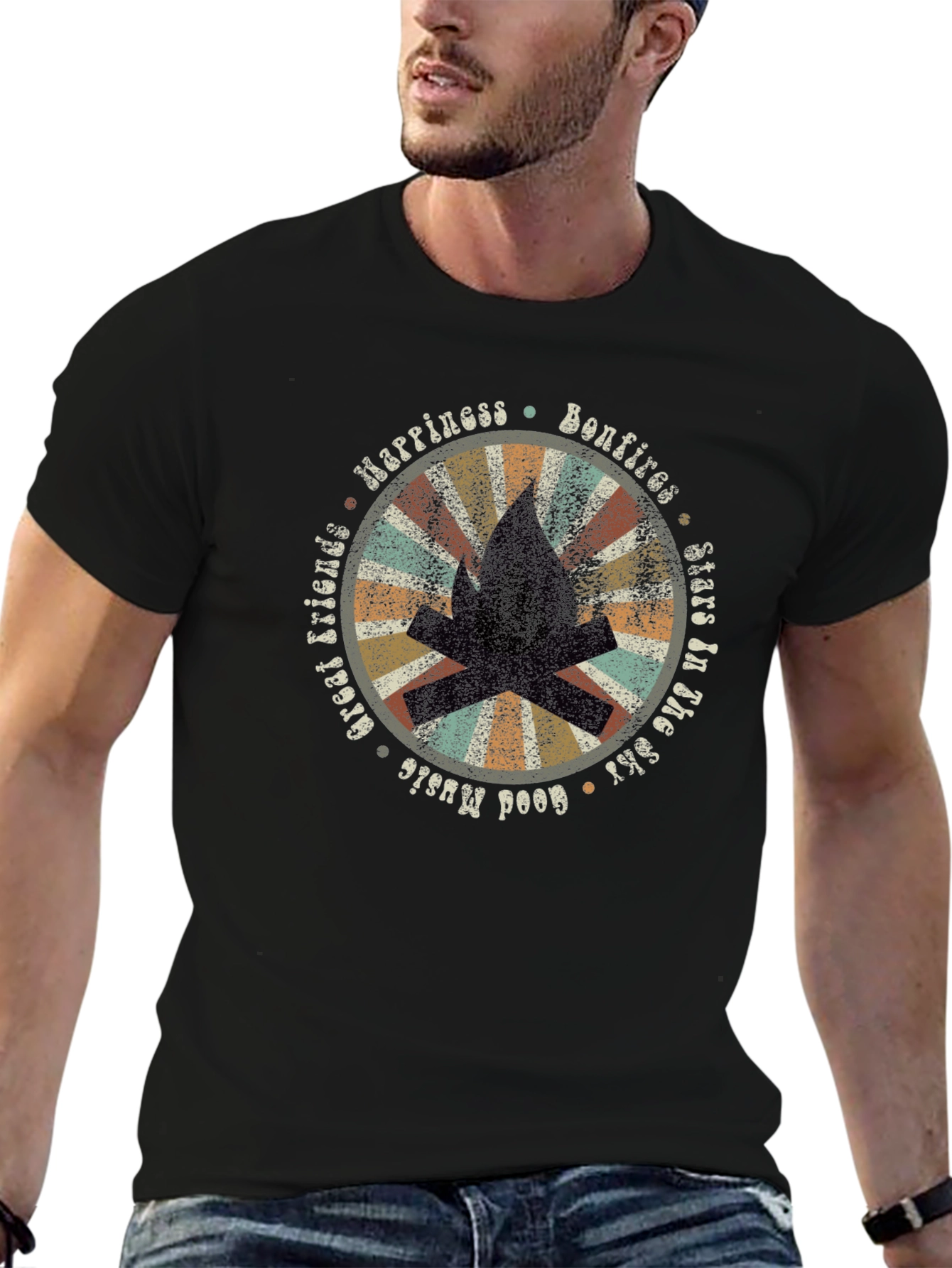 Bonfire Happiness Graphic Tee