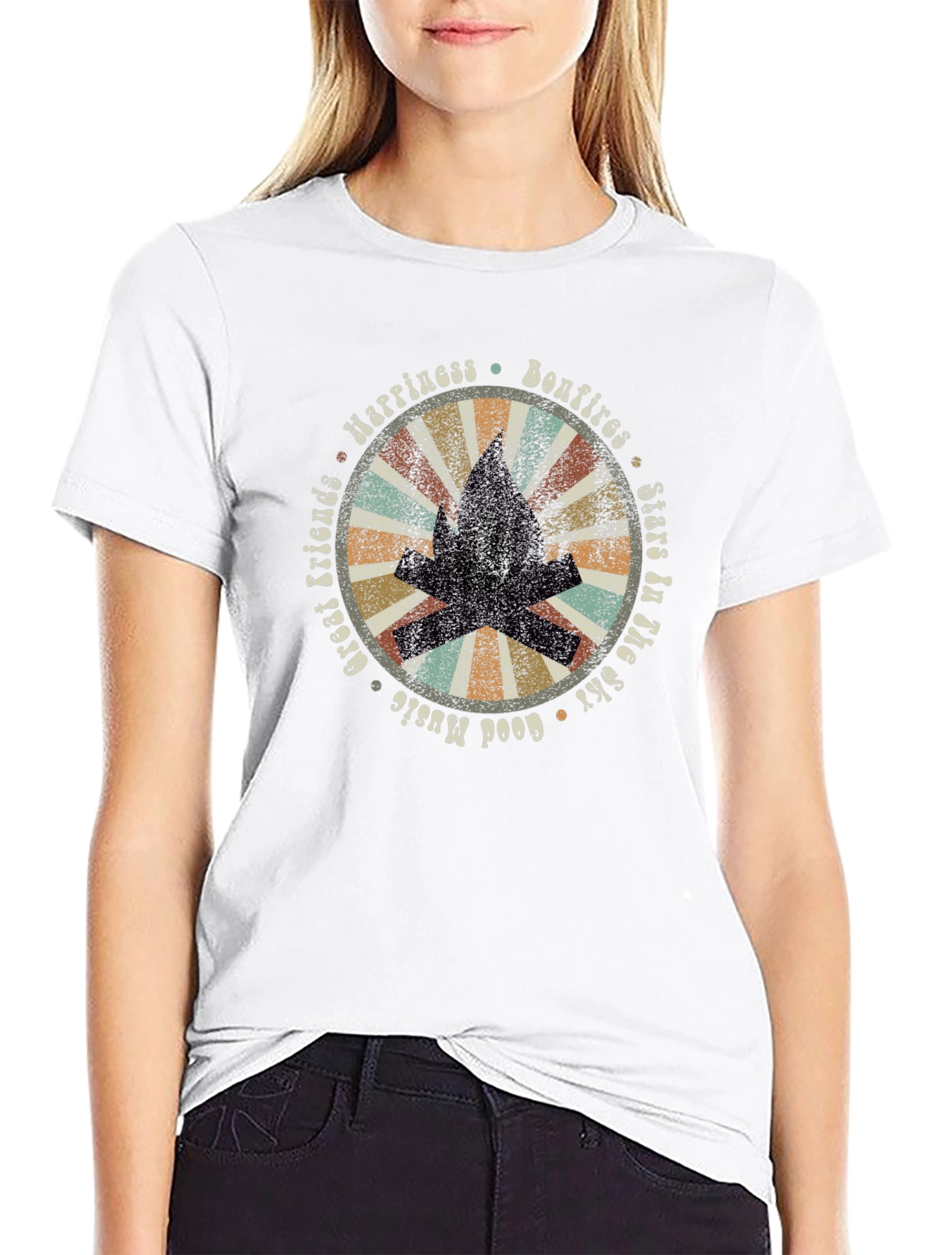 Bonfire Happiness Graphic Tee