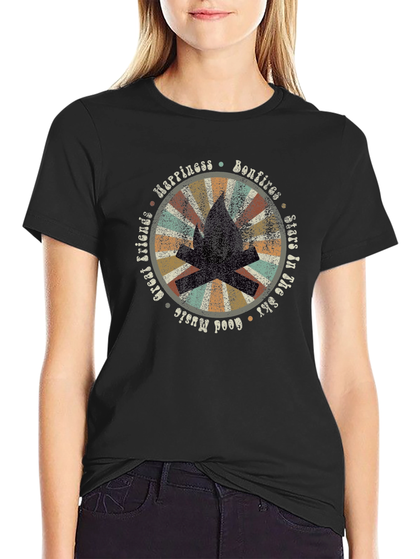 Bonfire Happiness Graphic Tee