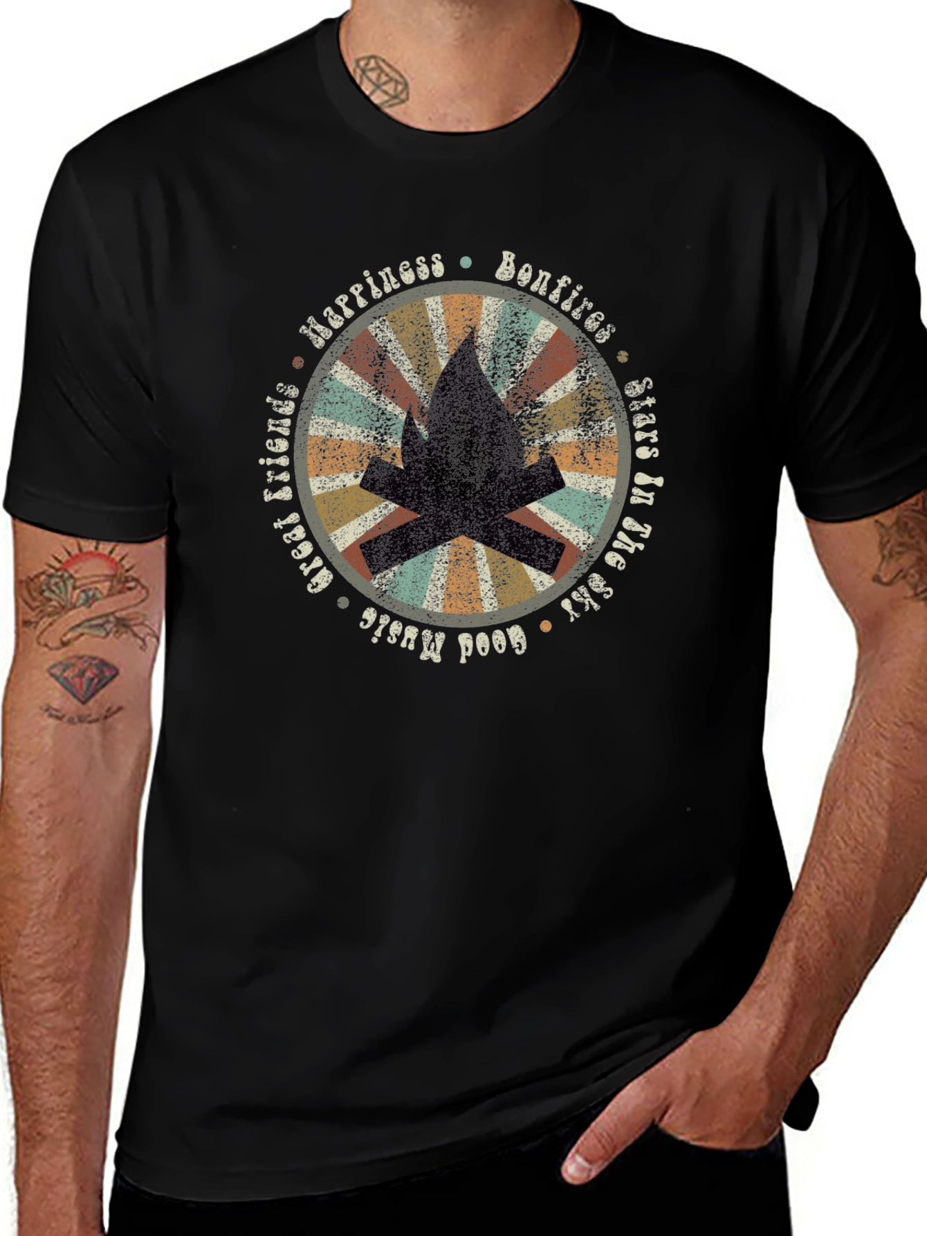 Bonfire Happiness Graphic Tee
