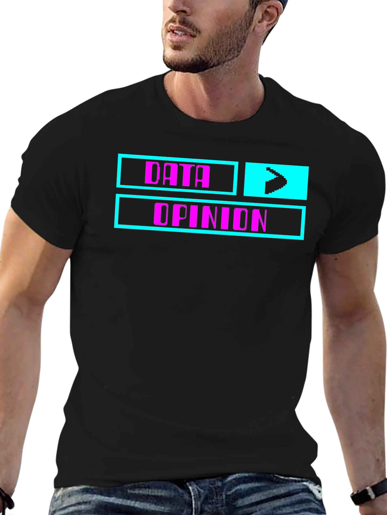 Data Over Opinion Graphic Tee