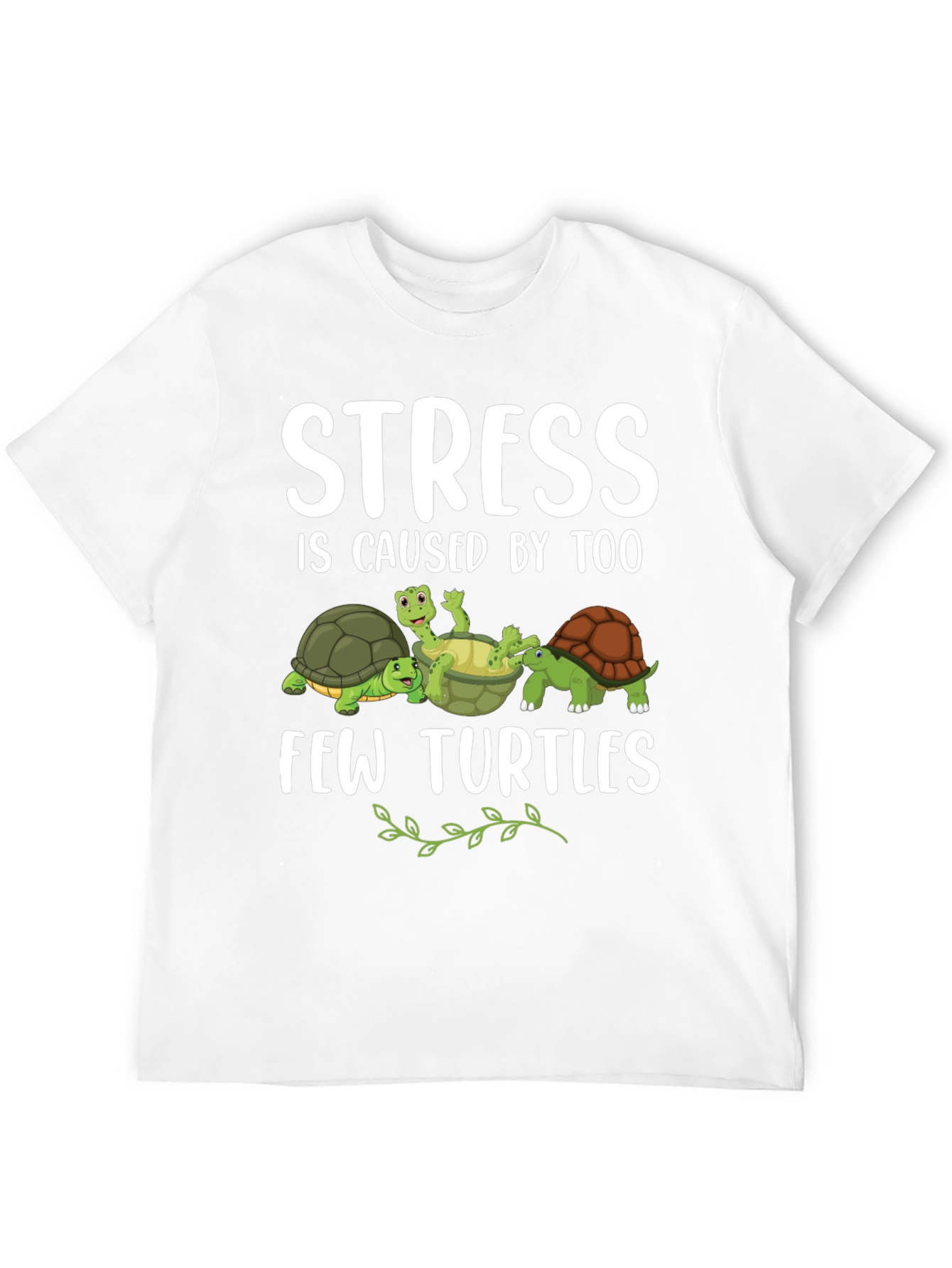 Stress Too Few Turtles Graphic T-Shirt