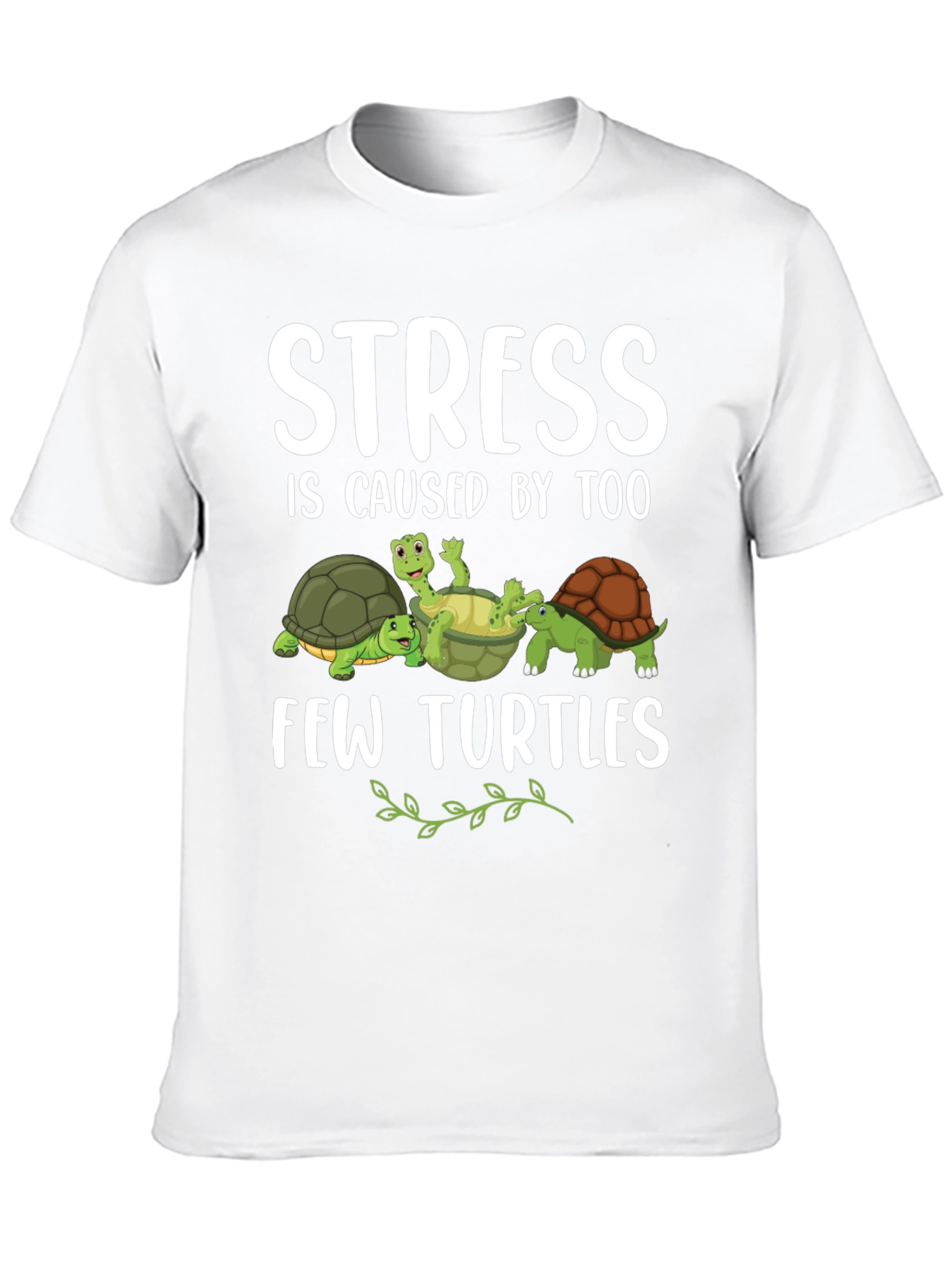 Stress Too Few Turtles Graphic T-Shirt