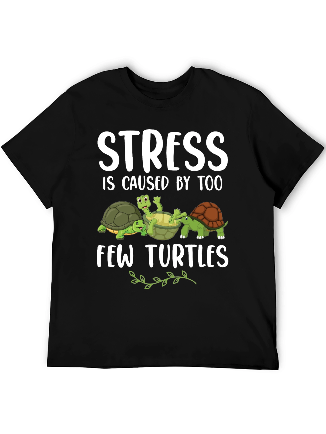 Stress Too Few Turtles Graphic T-Shirt