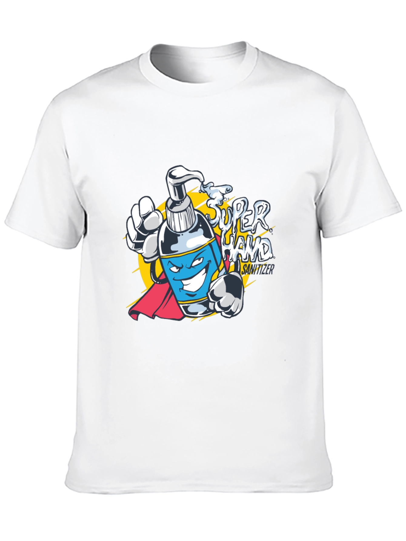 Super Hand Sanitizer Graphic T-Shirt - Black