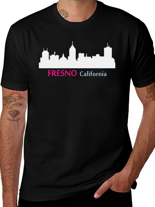Fresno California Skyline Graphic T-Shirt