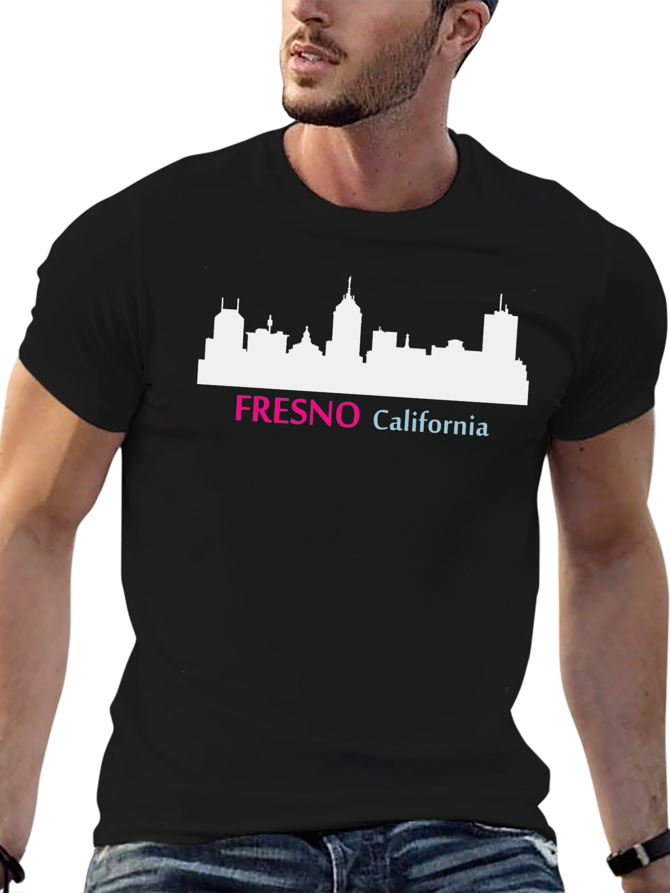 Fresno California Skyline Graphic T-Shirt