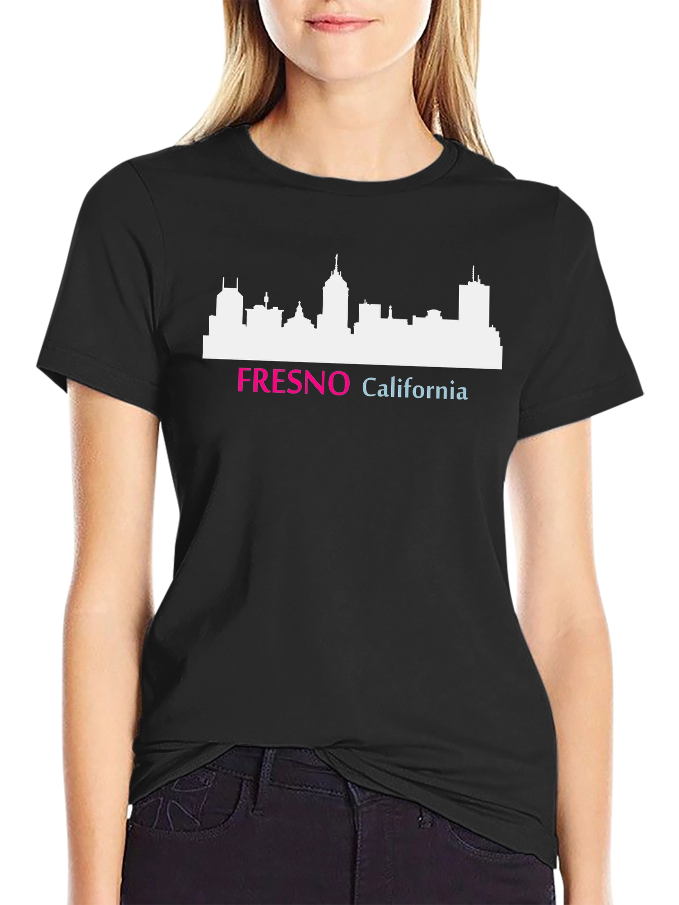 Fresno California Skyline Graphic T-Shirt